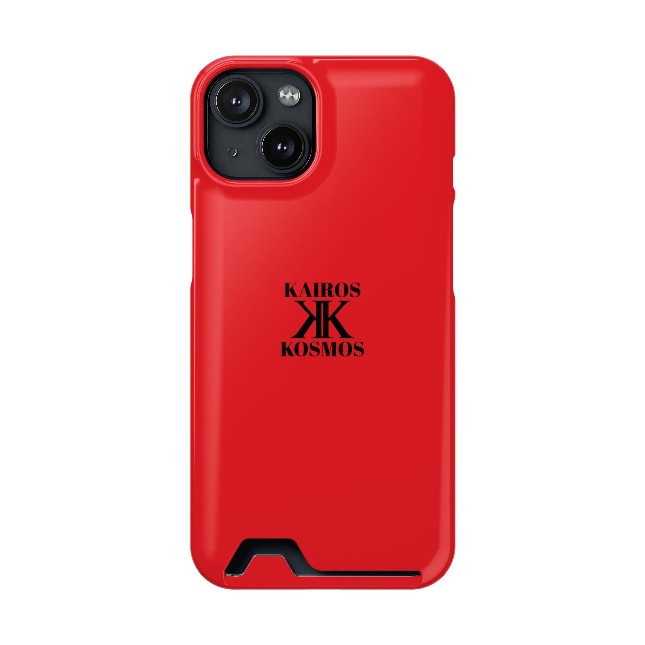 Kairos Kosmos RED Cardholder Phone Case — Slim Protective Wallet Case