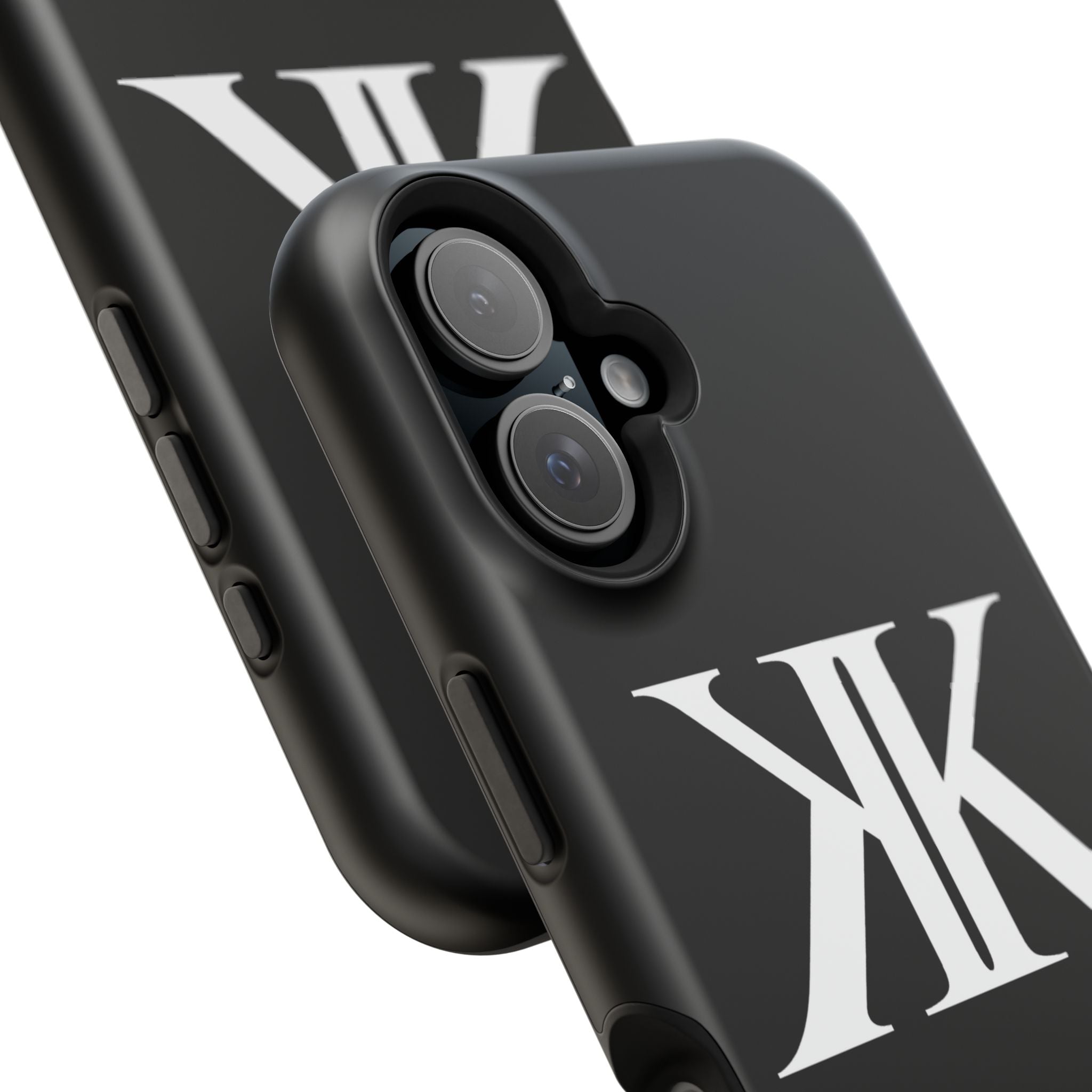 Magnetic Impact-Resistant BLACK Case with Bold KK Monogram