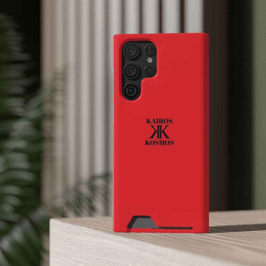 Kairos Kosmos RED Cardholder Phone Case — Slim Protective Wallet Case