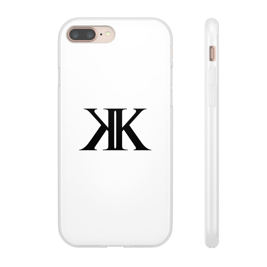 Monogram KK Phone Case — Minimalist Black Logo Flexi Case