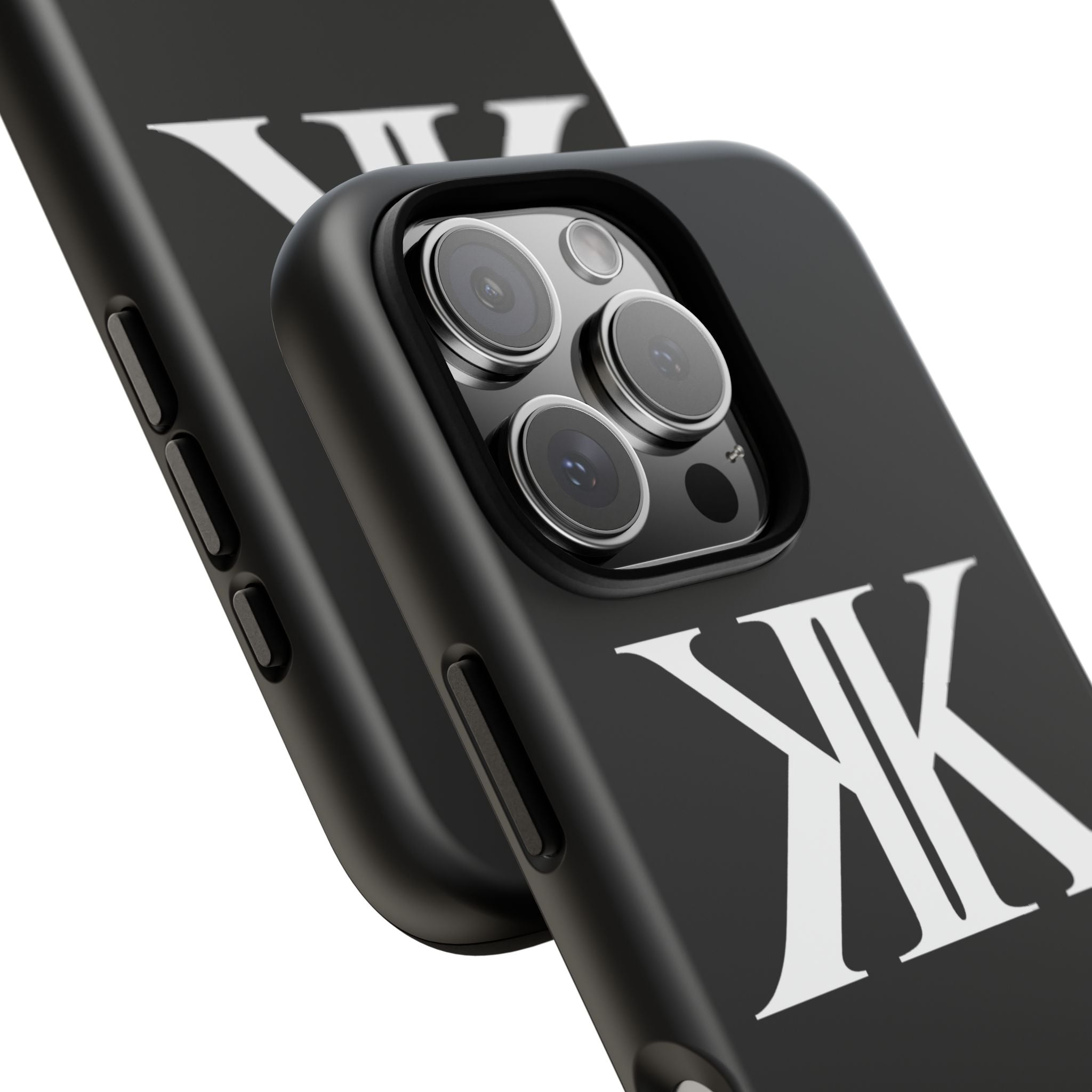 Monogram KK Phone Case BLACK — Tough Protective iPhone Cover