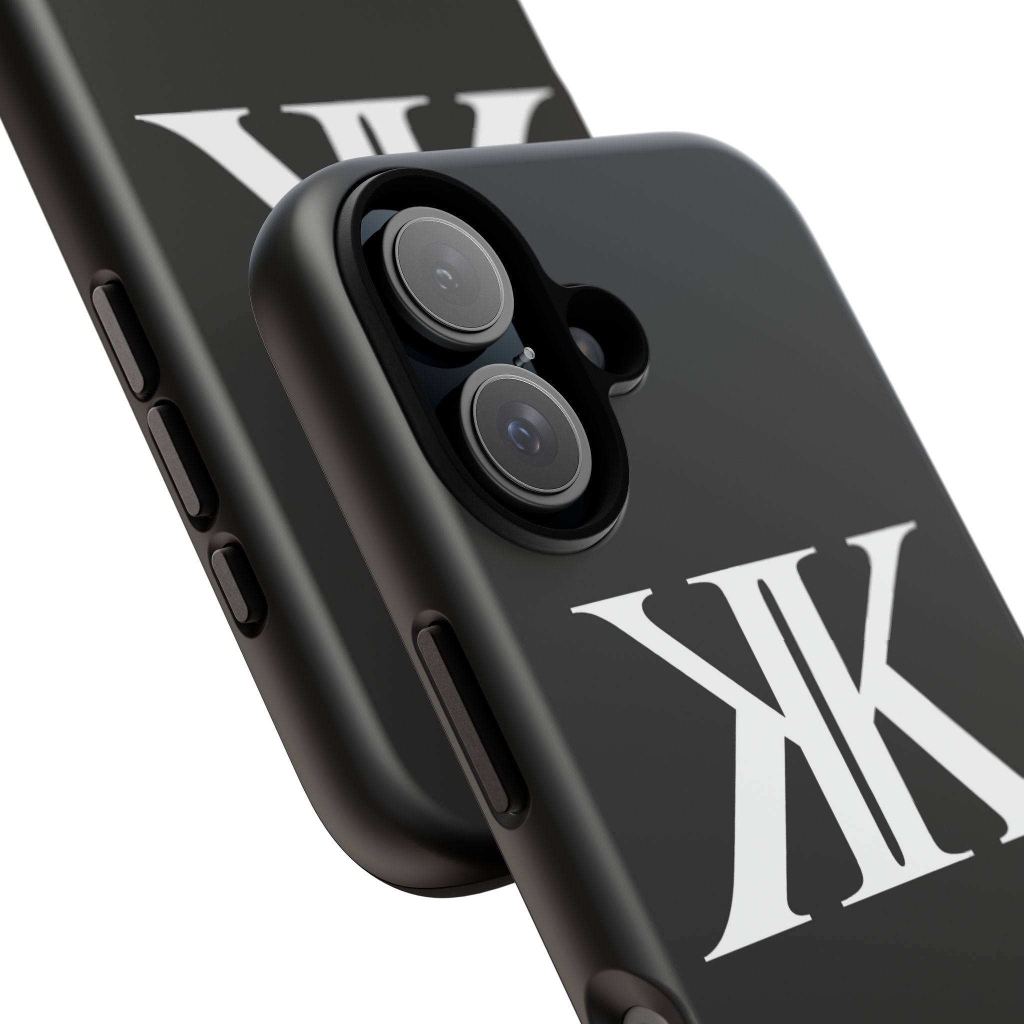 Monogram KK Phone Case BLACK — Tough Protective iPhone Cover