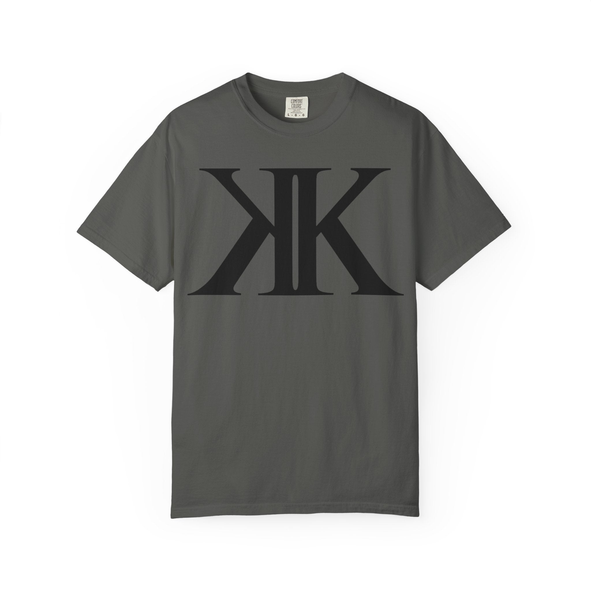 KK Monogram Tee — Bold Symmetrical Lettermark T-Shirt