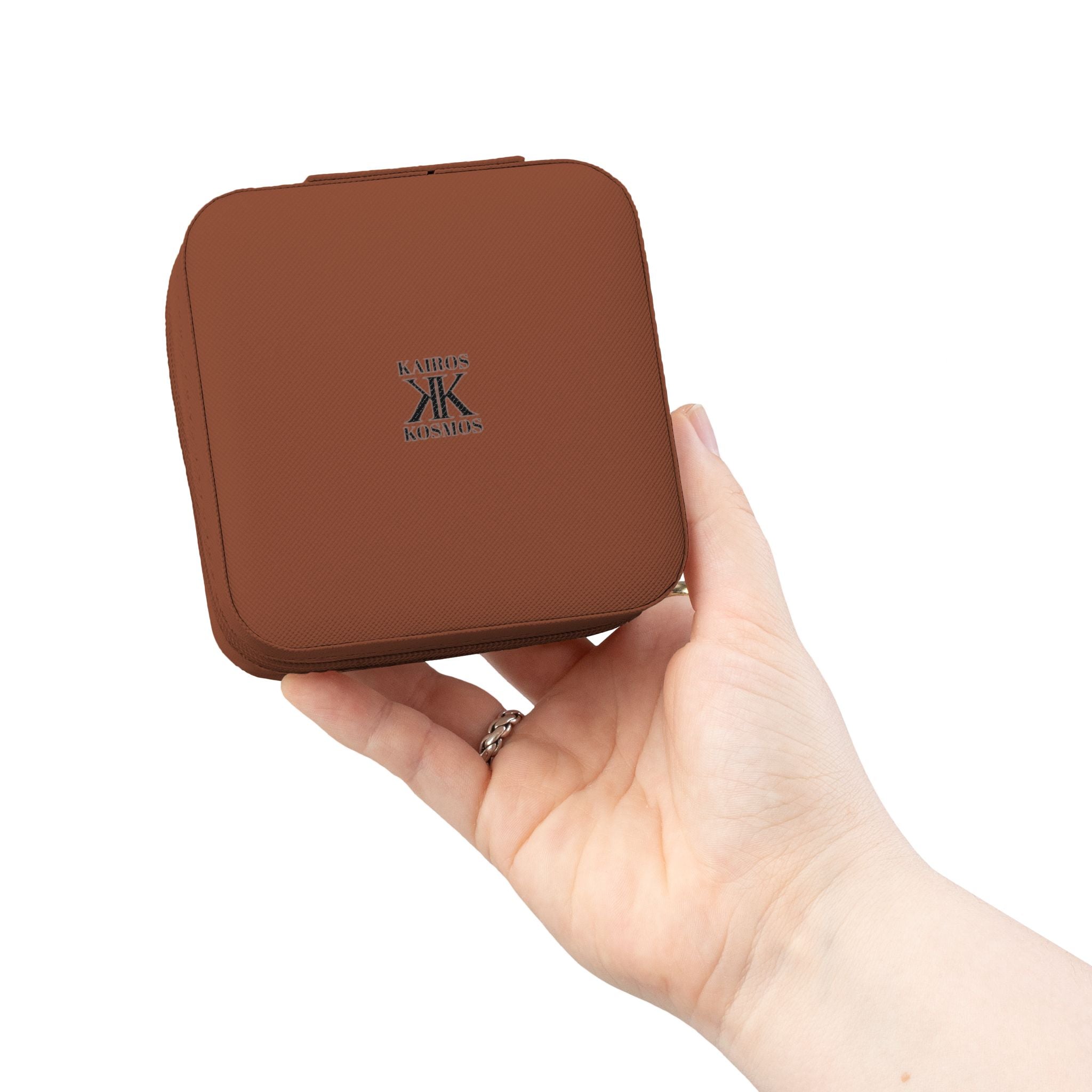 Compact Travel Jewelry Case — Portable Ring & Earring Organizer