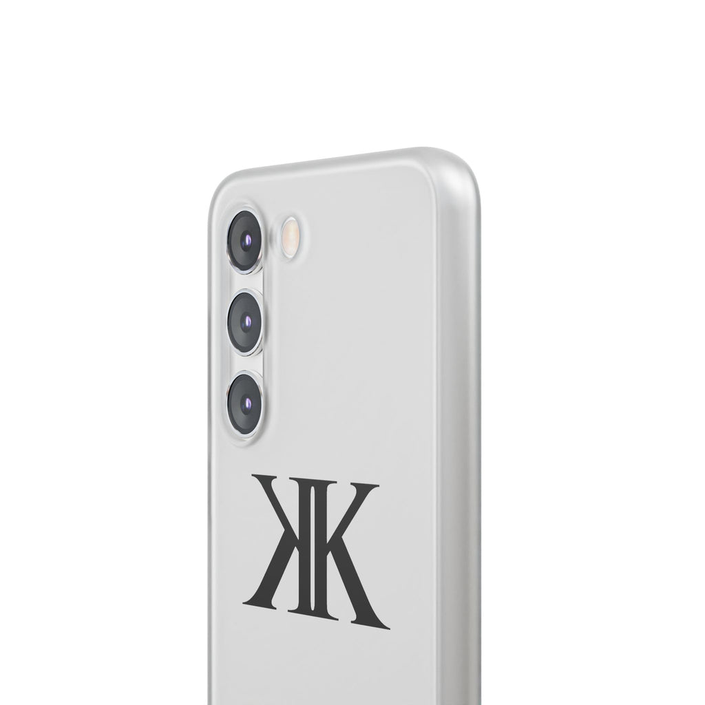Monogram KK Phone Case — Minimalist Black Logo Flexi Case