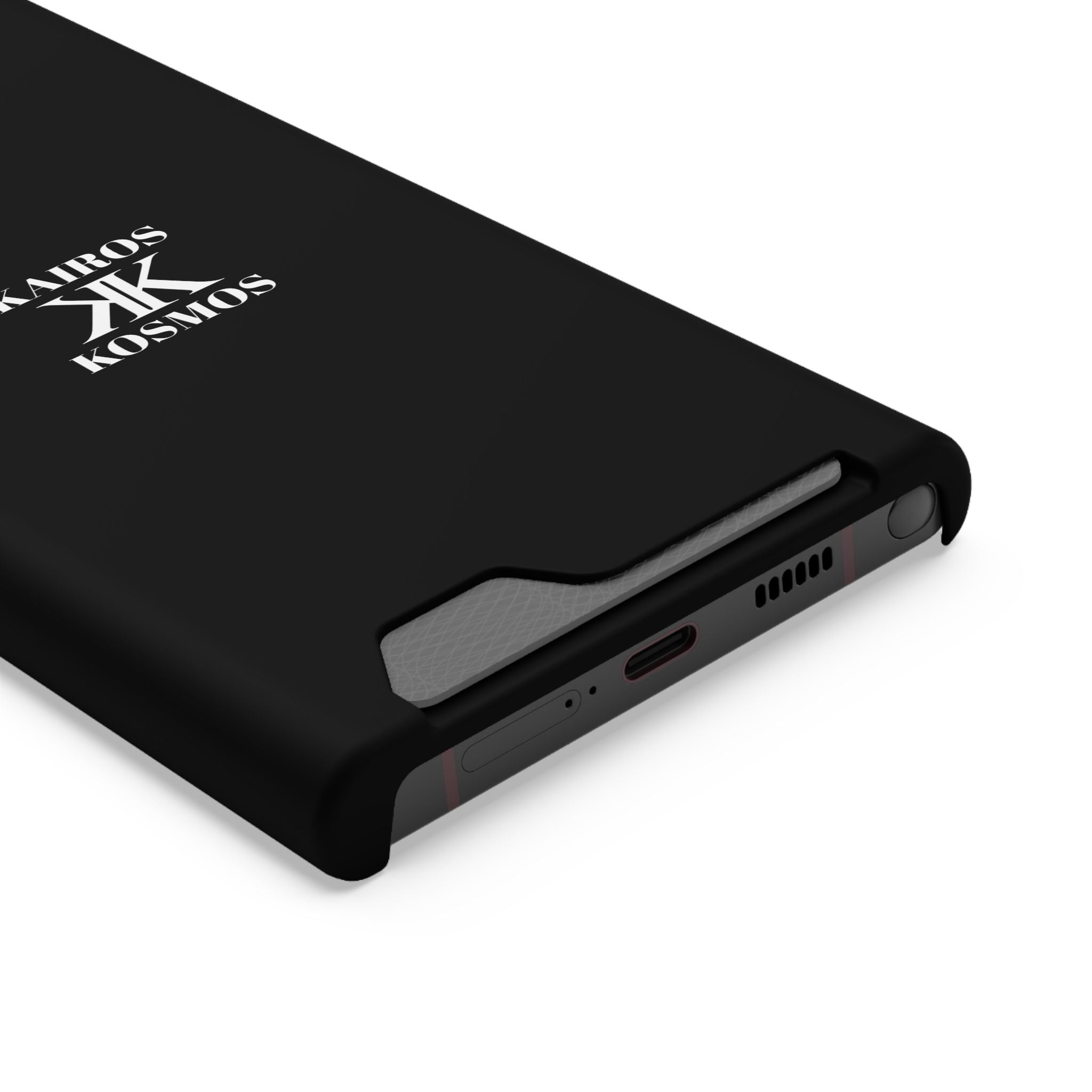 Kairos Kosmos BLACK Cardholder Phone Case — Slim Protective Wallet Case
