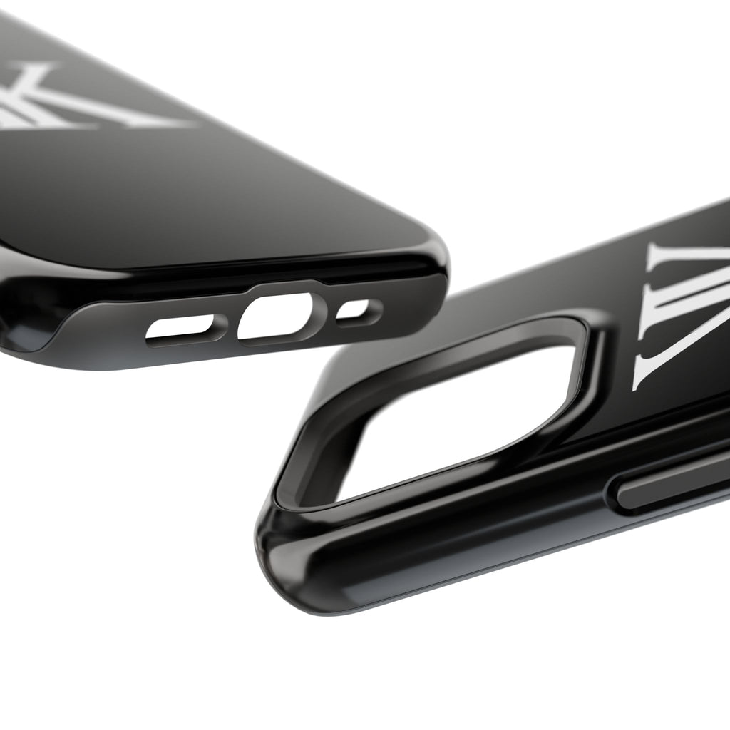 Magnetic Impact-Resistant BLACK Case with Bold KK Monogram