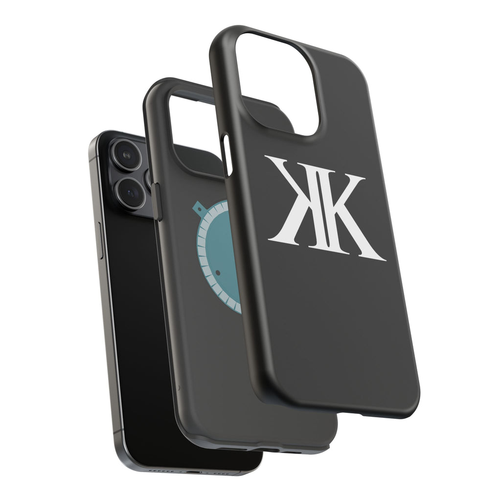 Magnetic Impact-Resistant BLACK Case with Bold KK Monogram