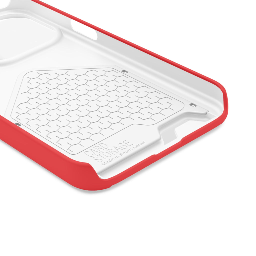 Kairos Kosmos RED Cardholder Phone Case — Slim Protective Wallet Case
