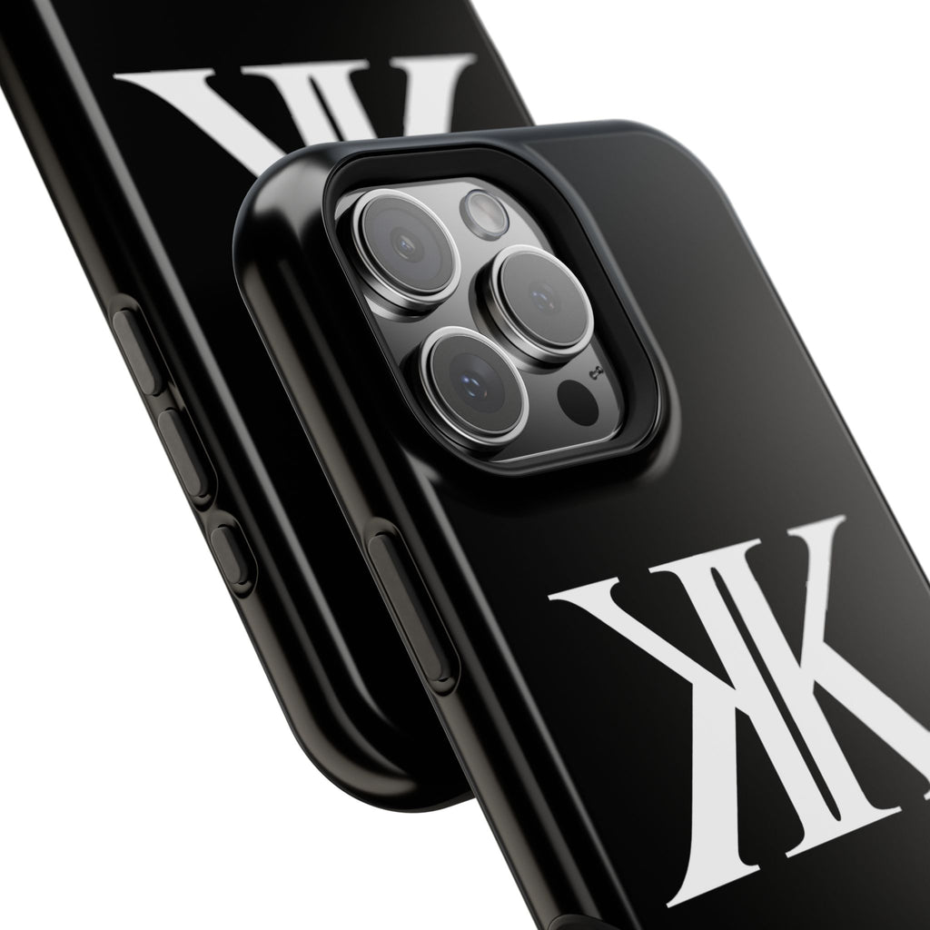 Magnetic Impact-Resistant BLACK Case with Bold KK Monogram