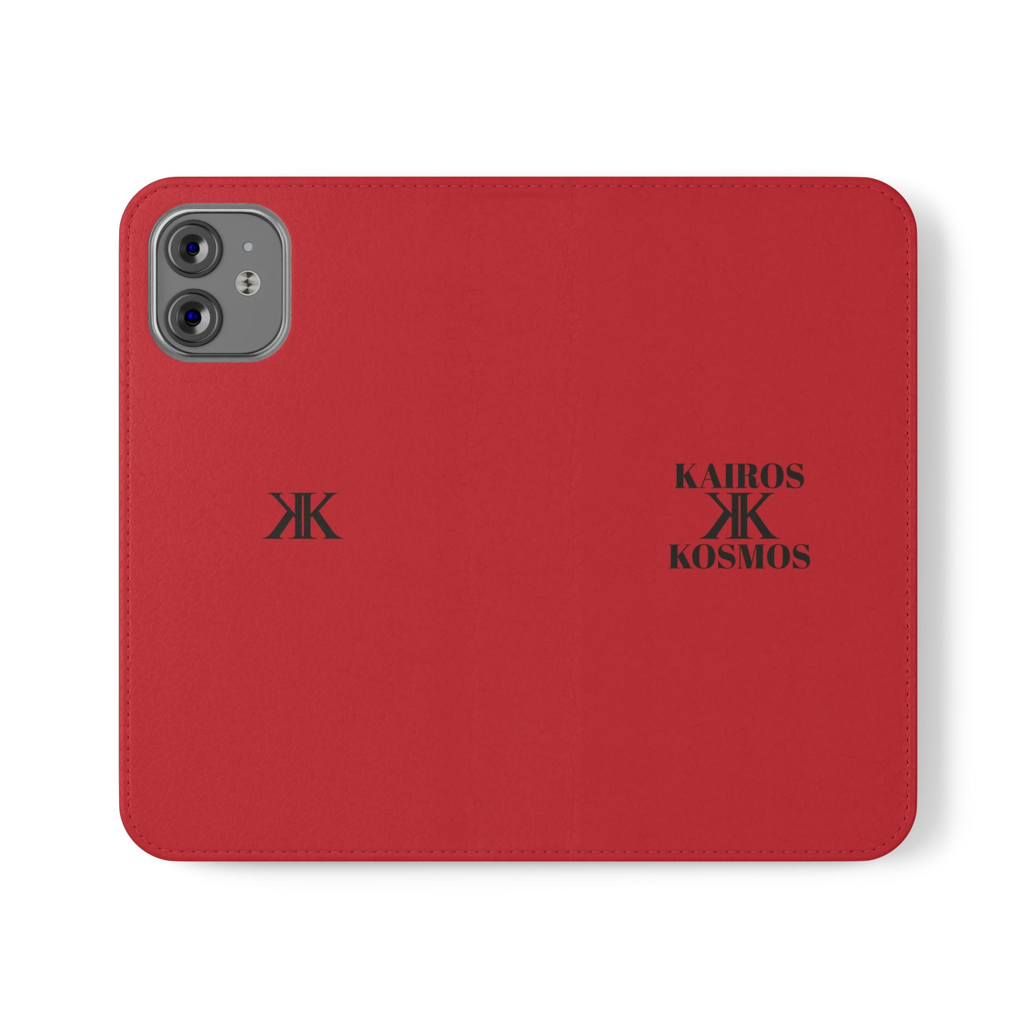 Kairos Kosmos Logo RED Flip Phone Case