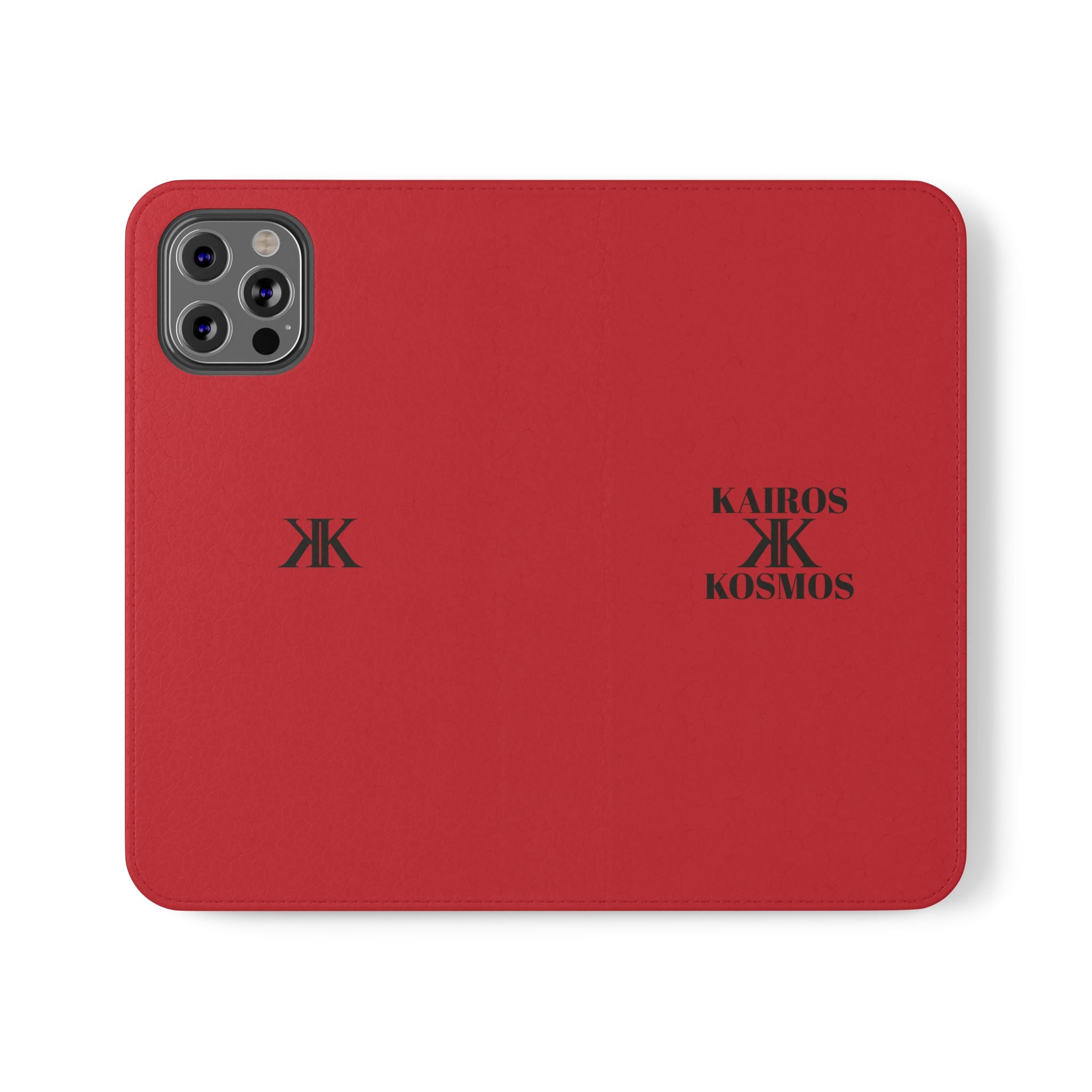 Kairos Kosmos Logo RED Flip Phone Case