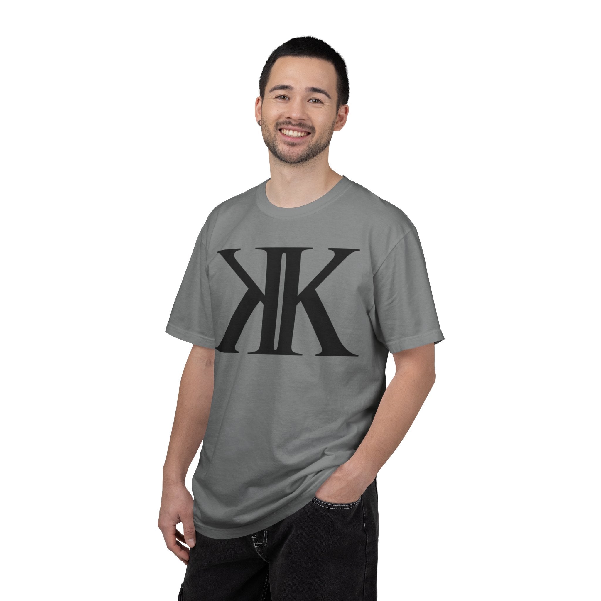 KK Monogram Tee — Bold Symmetrical Lettermark T-Shirt