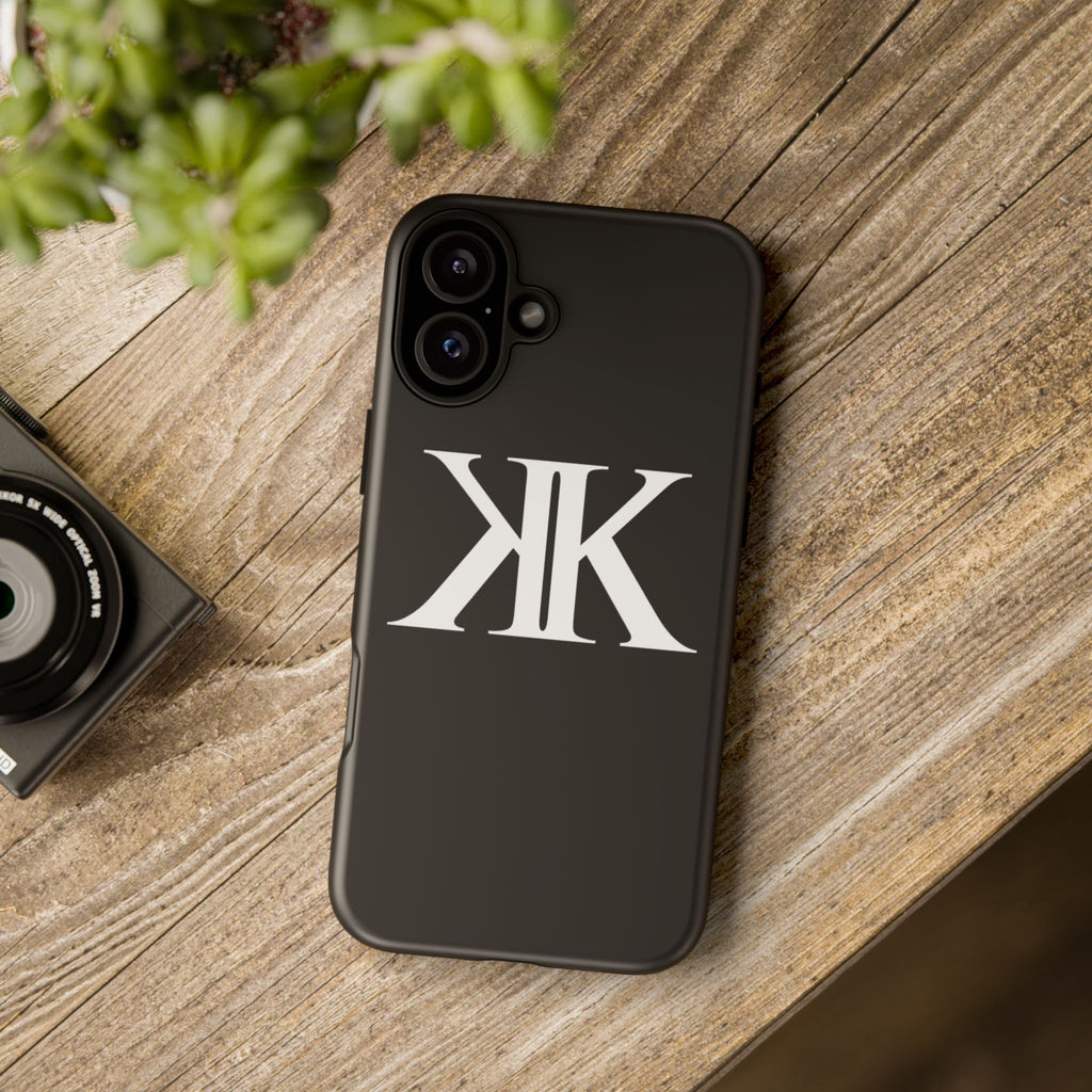 Monogram KK Phone Case BLACK — Tough Protective iPhone Cover