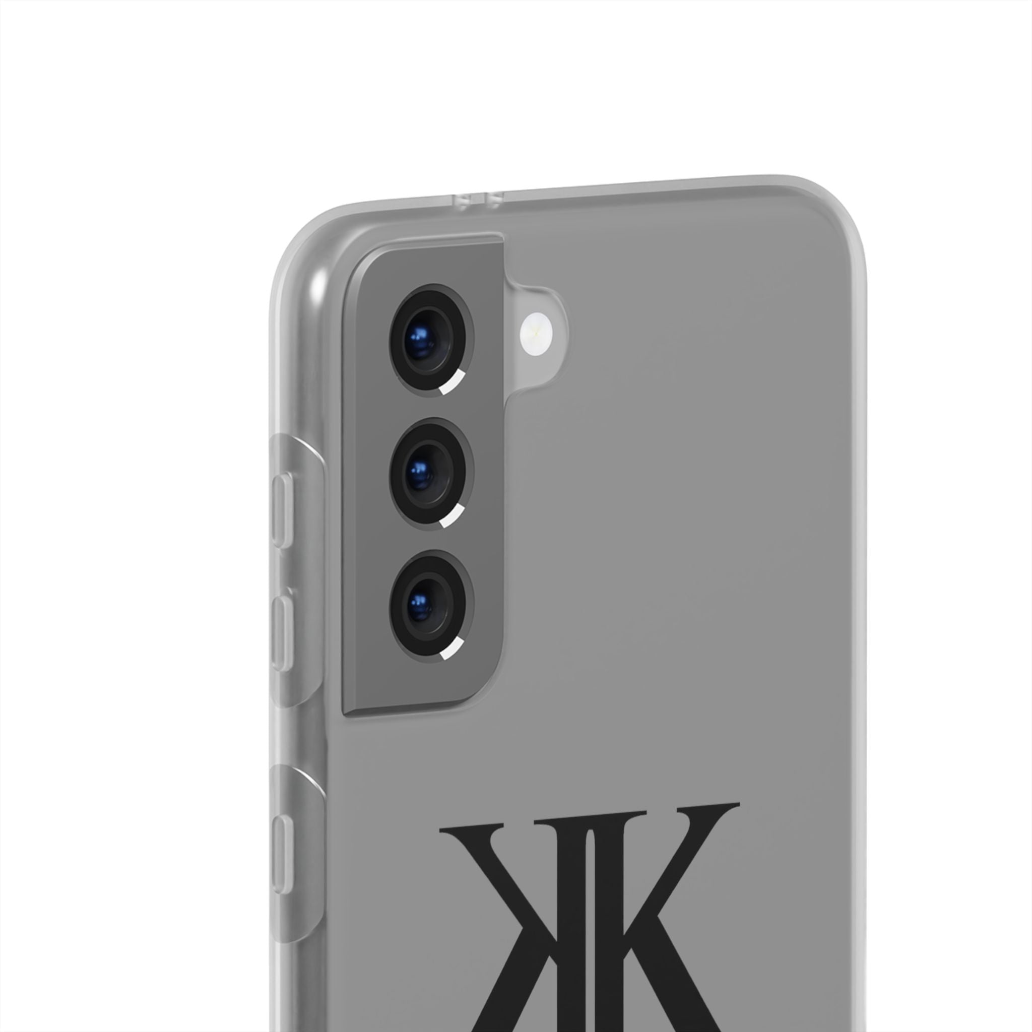 Monogram KK Phone Case — Minimalist Black Logo Flexi Case