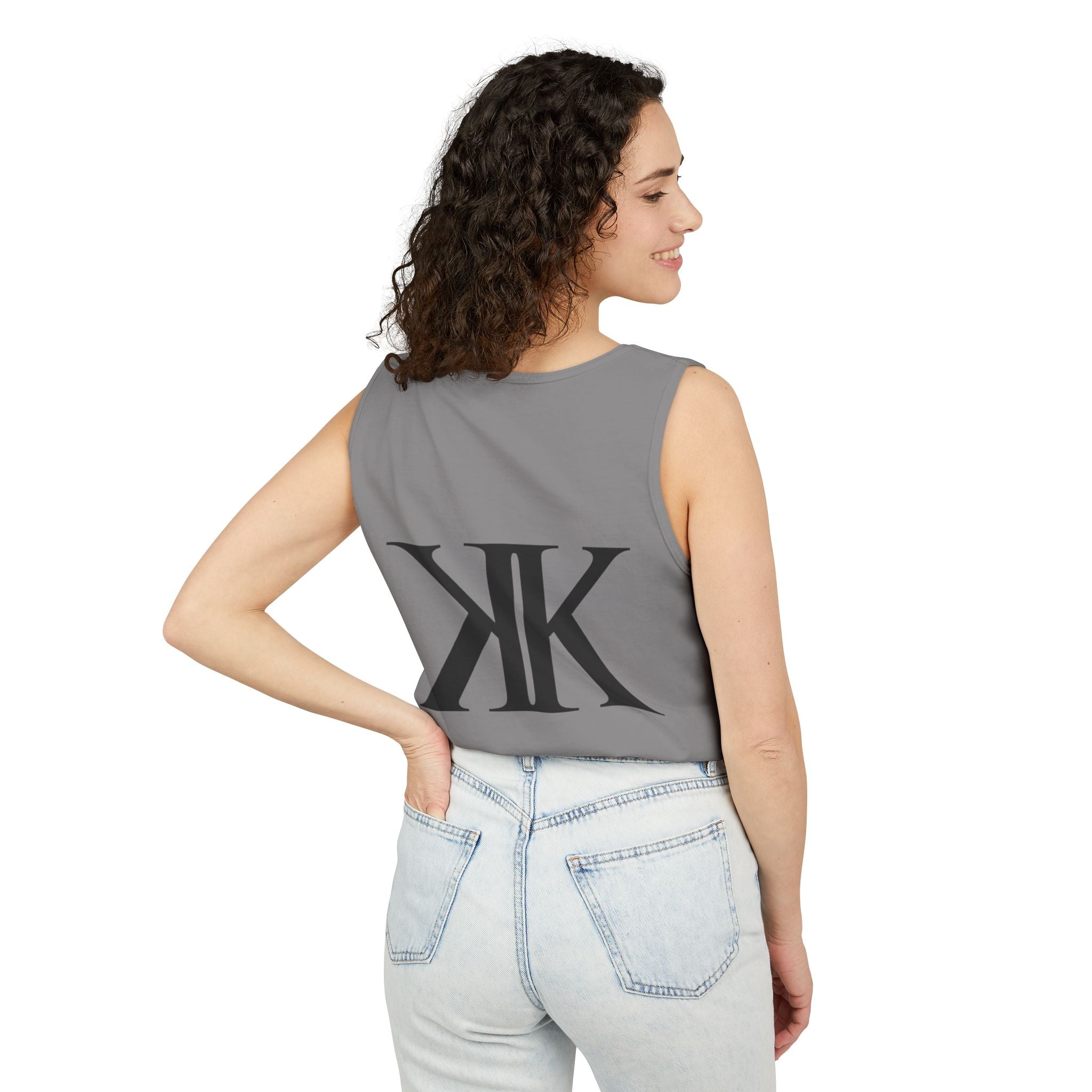 KK Monogram Tank Top — Minimalist Logo Graphic Tank
