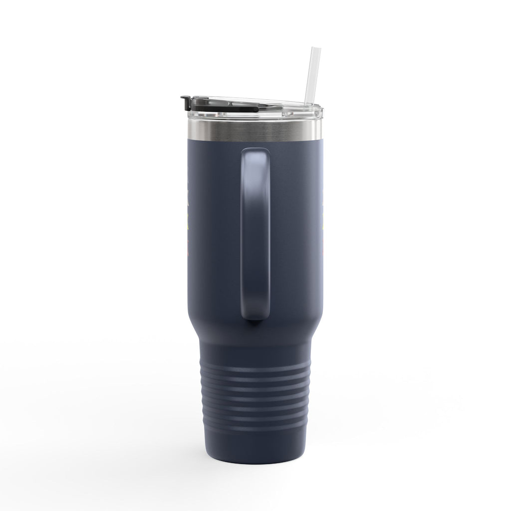 Sigil Collection 40oz Insulated Travel Mug — Vertical Monogram