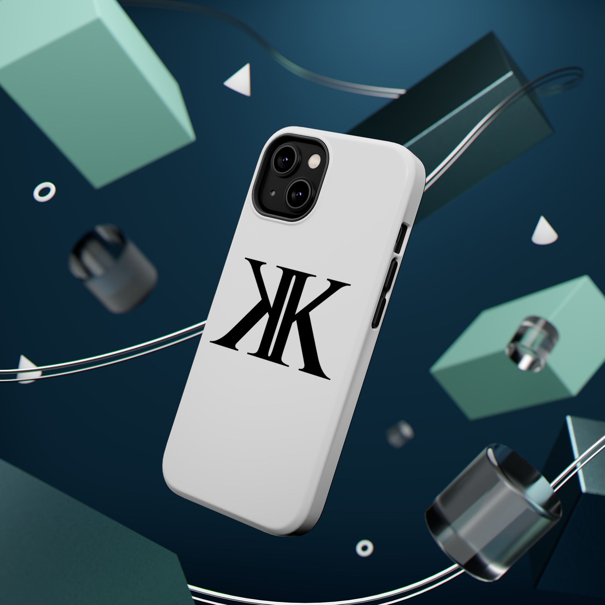 Magnetic Impact-Resistant Case with Bold KK Monogram