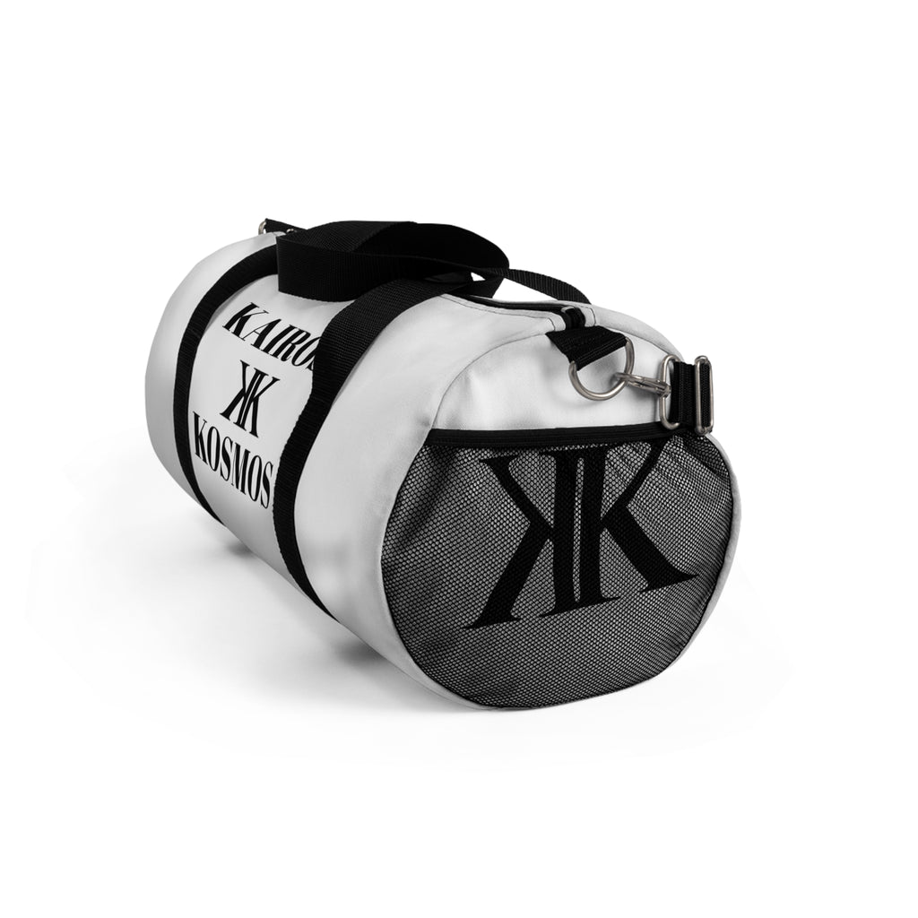 Kairos Kosmos Duffel Bag — White Gym & Travel Weekender