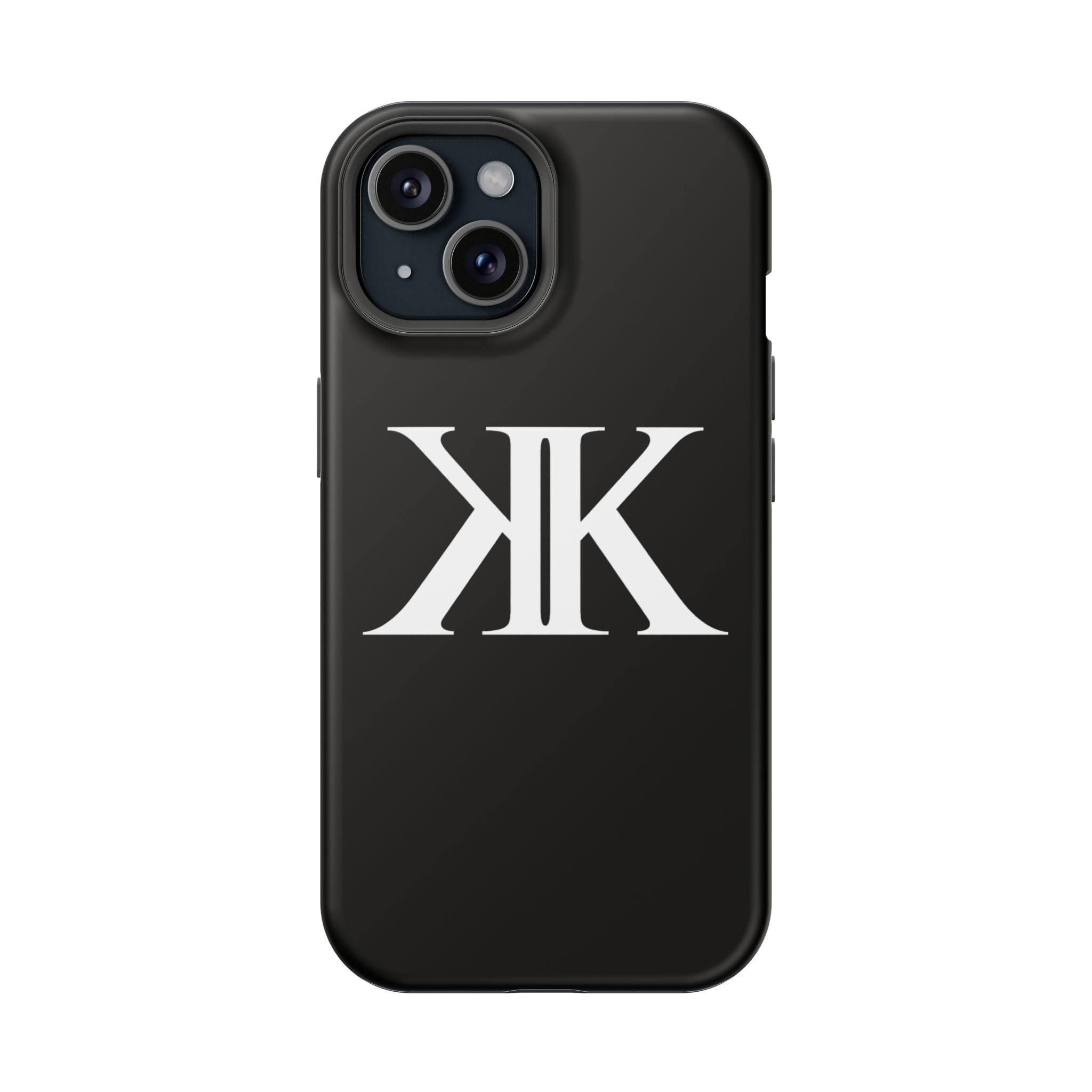 Magnetic Impact-Resistant BLACK Case with Bold KK Monogram