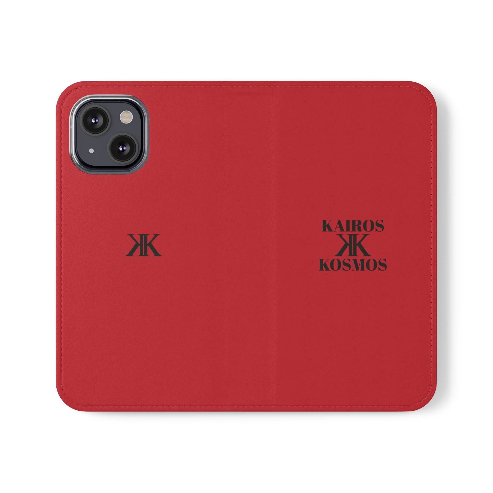 Kairos Kosmos Logo RED Flip Phone Case