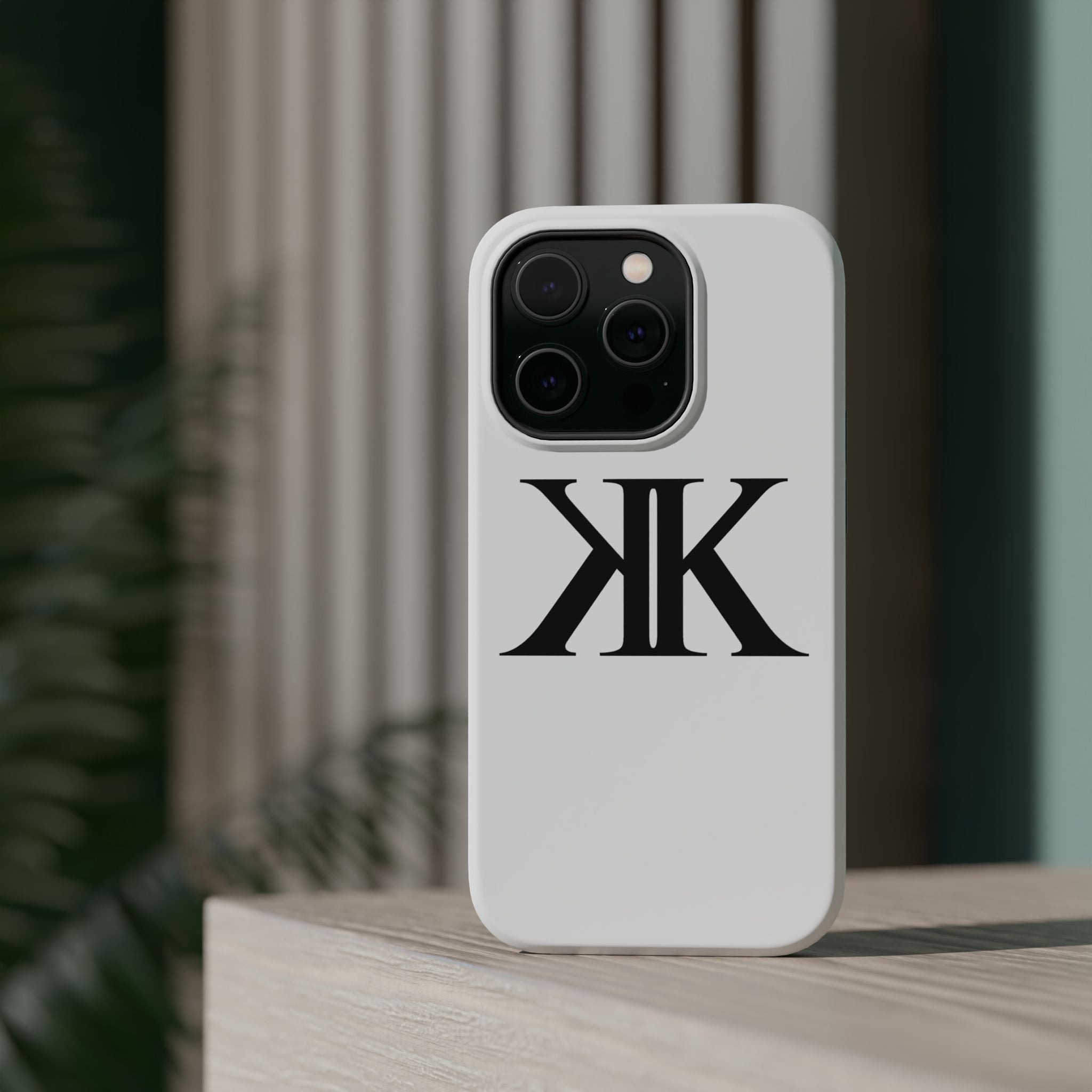 Magnetic Impact-Resistant Case with Bold KK Monogram