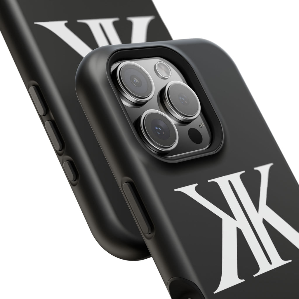 Magnetic Impact-Resistant BLACK Case with Bold KK Monogram