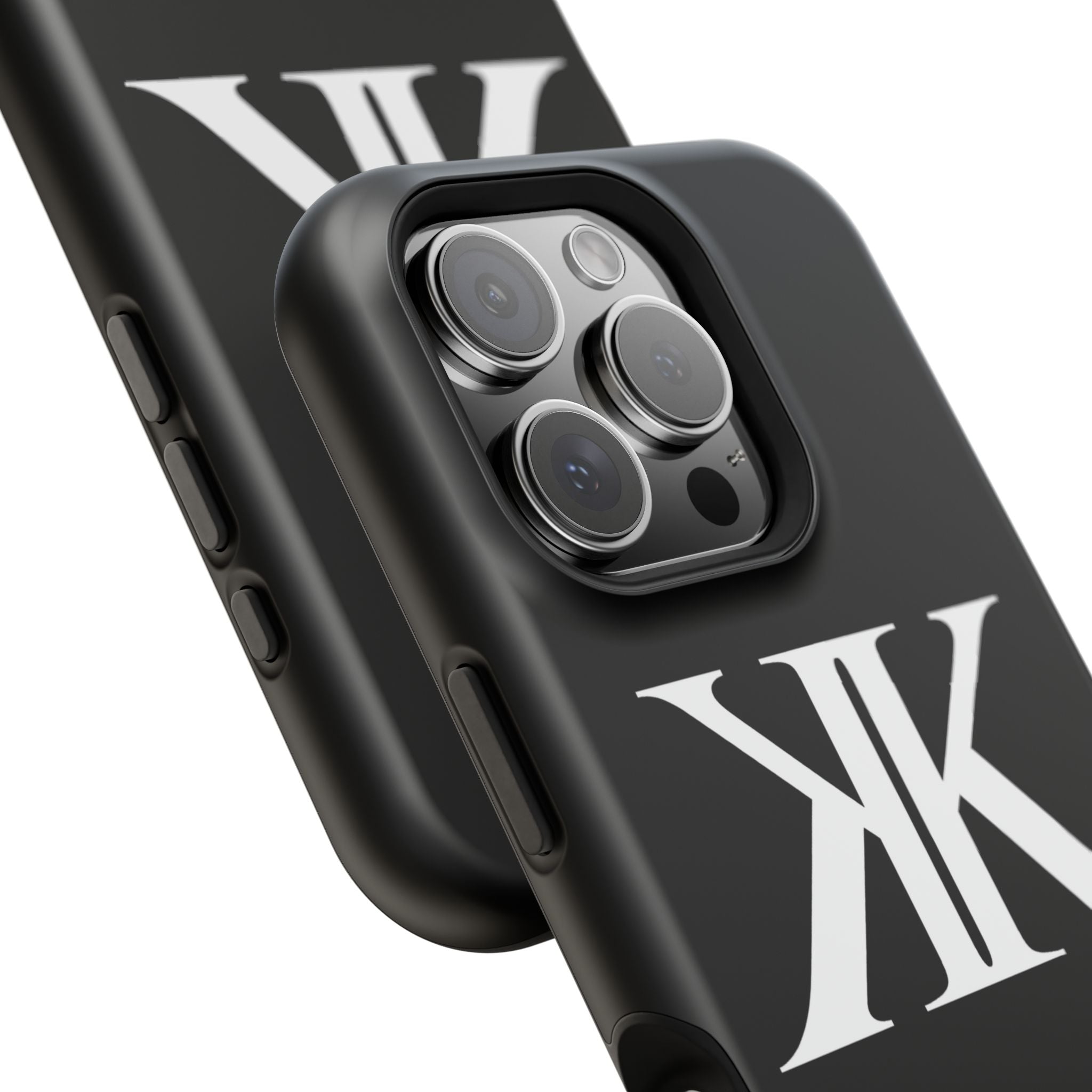 Magnetic Impact-Resistant BLACK Case with Bold KK Monogram