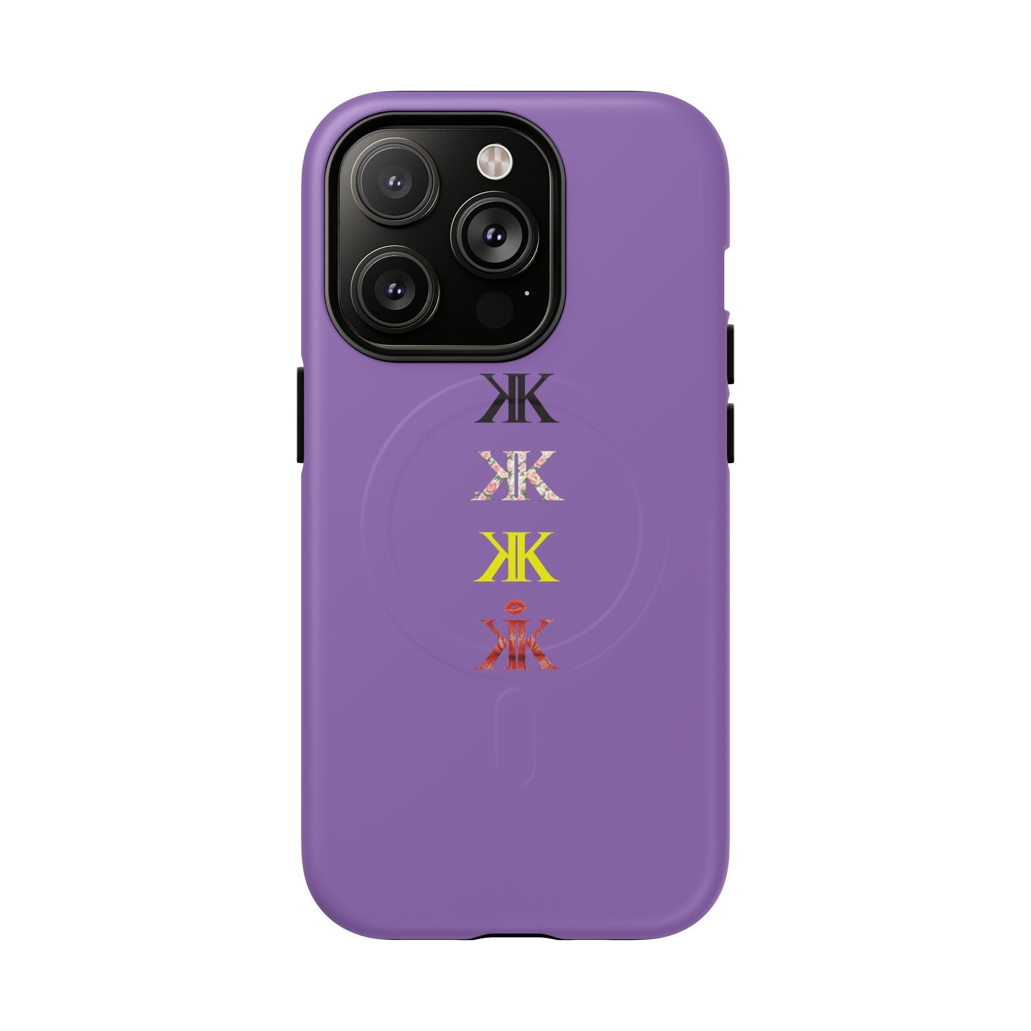 Sigil Collection Light Purple Phone Case — Minimalist Monogram Stack Tough Magnetic Case