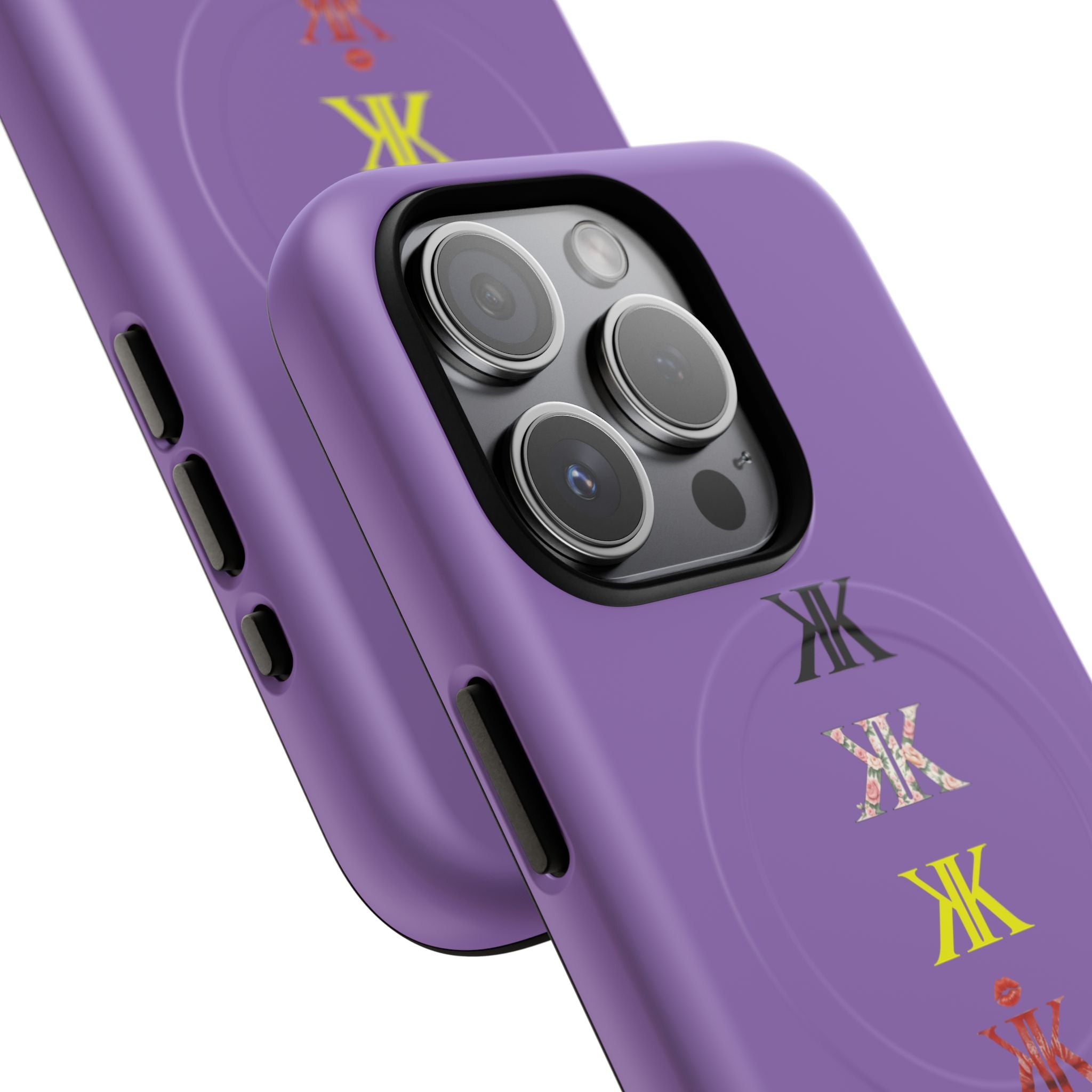 Sigil Collection Light Purple Phone Case — Minimalist Monogram Stack Tough Magnetic Case