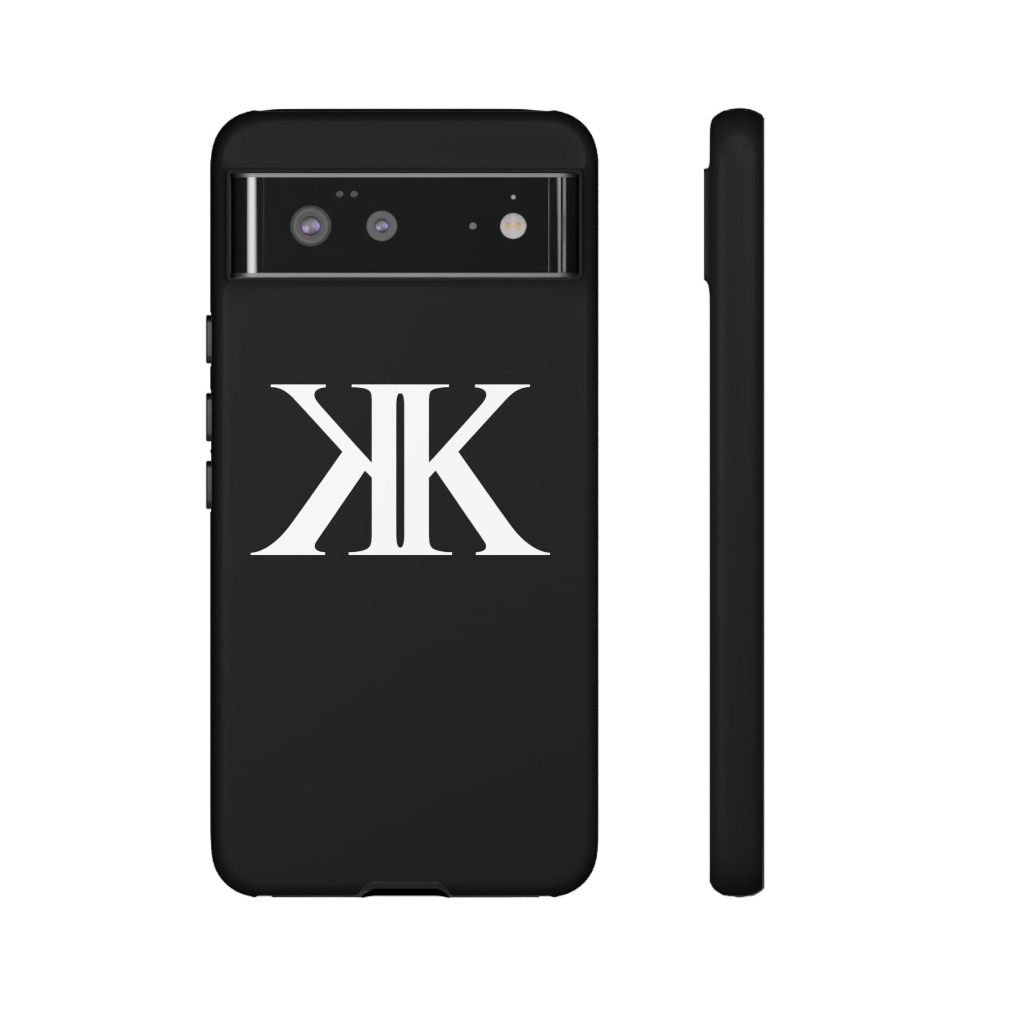 Monogram KK Phone Case BLACK — Tough Protective iPhone Cover