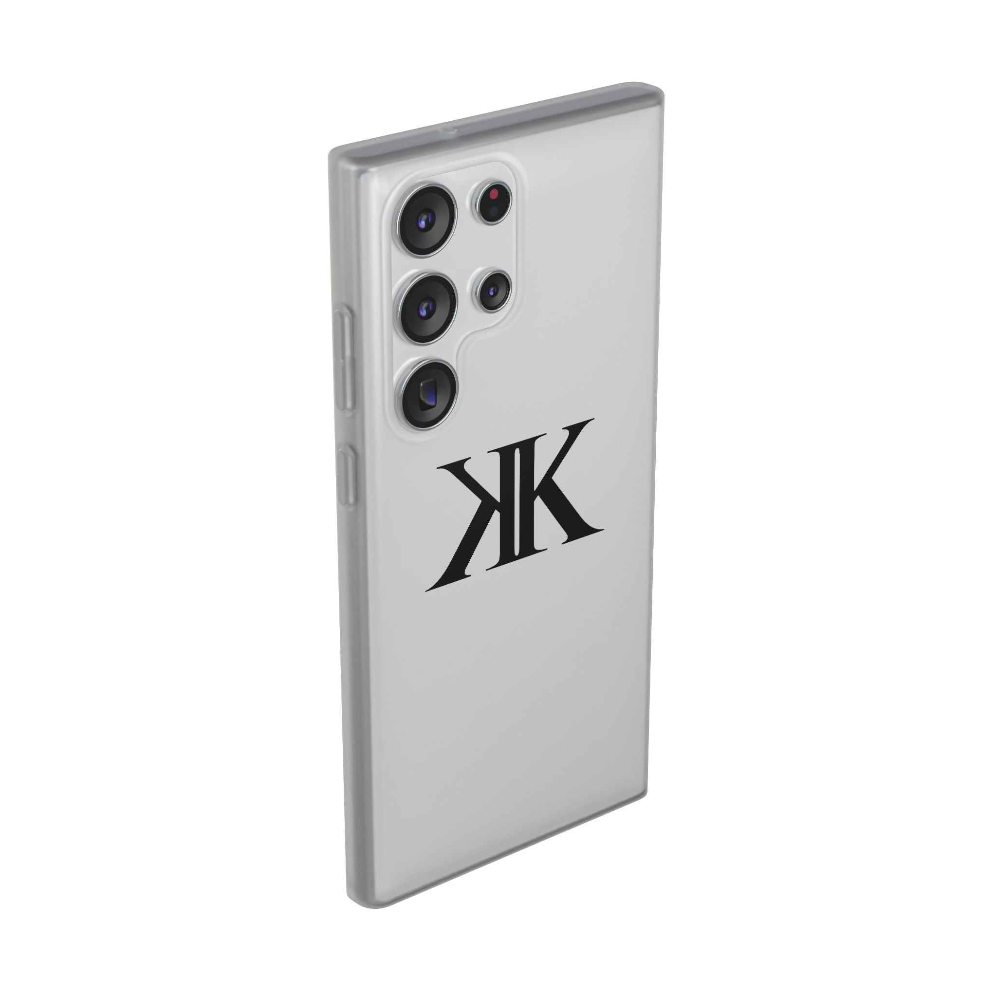 Monogram KK Phone Case — Minimalist Black Logo Flexi Case