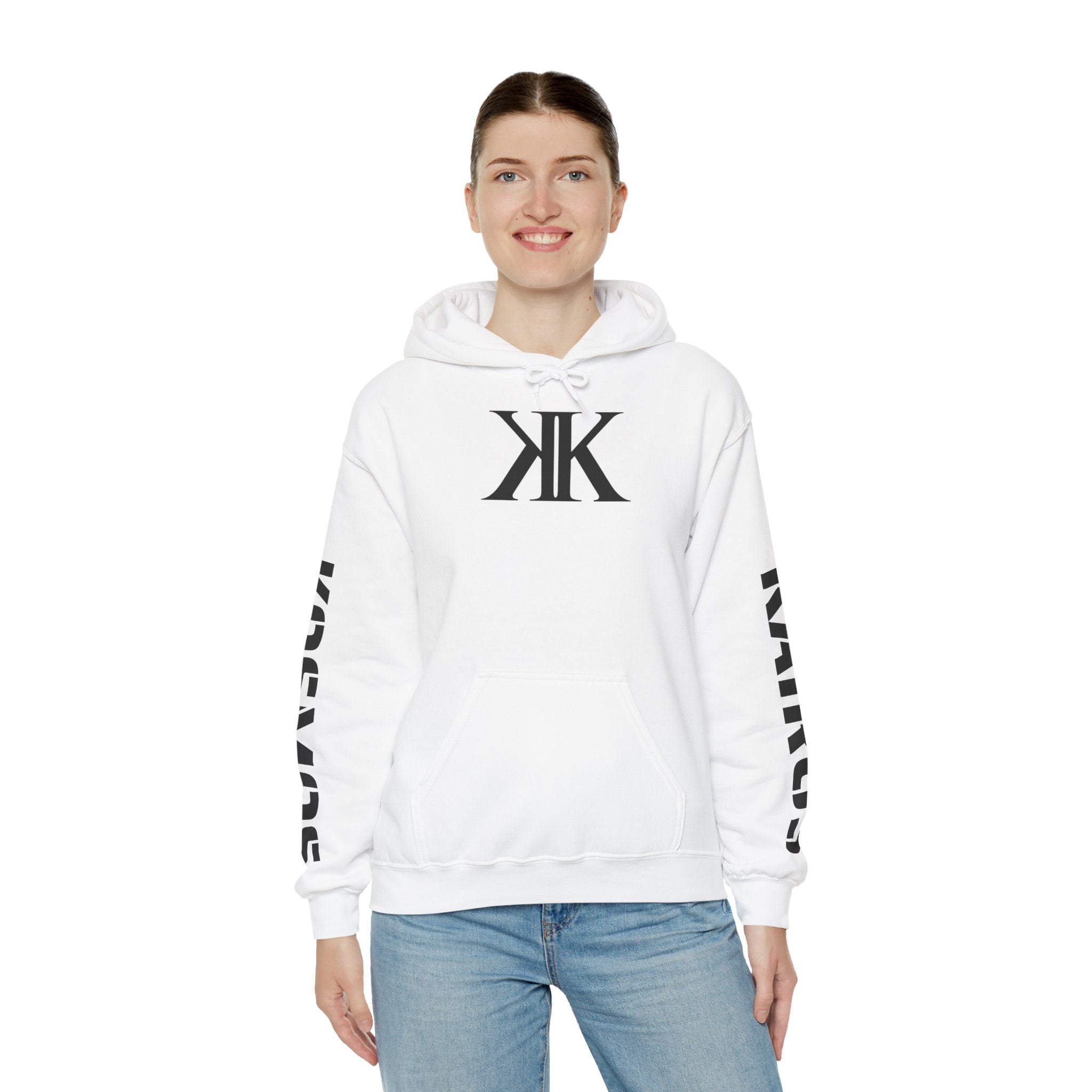 KAIROS KOSMOS Logo Hoodie — Minimalist Black Emblem Pullover