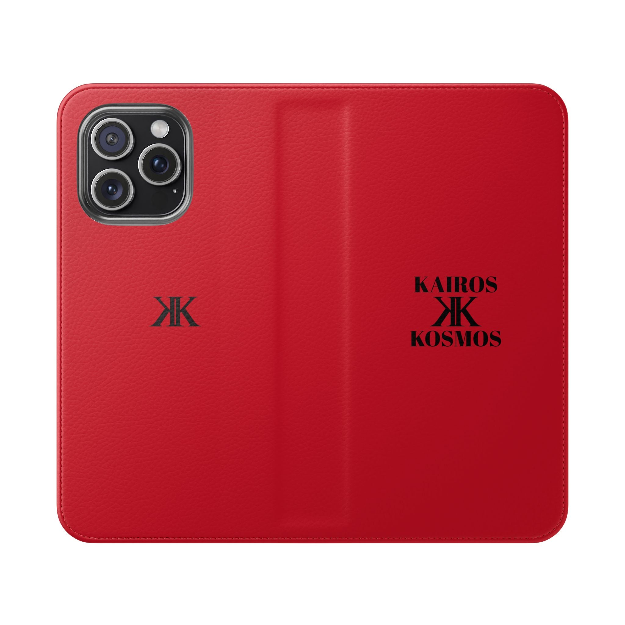 Kairos Kosmos Logo RED Flip Phone Case