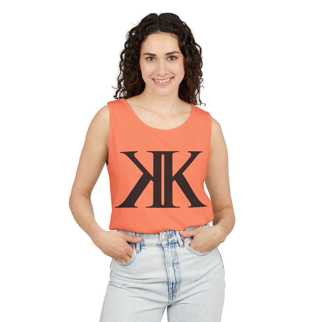 KK Monogram Tank Top — Minimalist Logo Graphic Tank