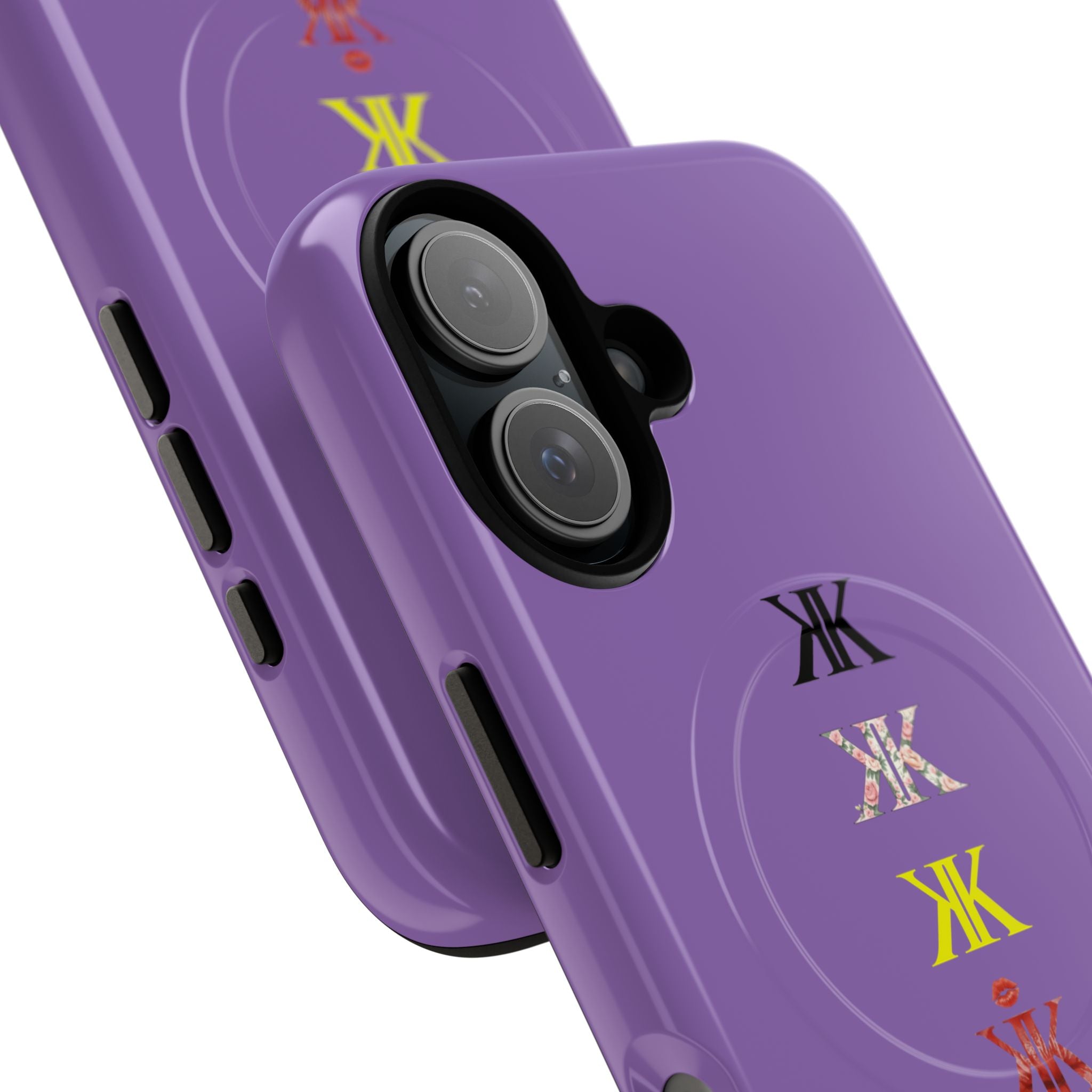 Sigil Collection Light Purple Phone Case — Minimalist Monogram Stack Tough Magnetic Case
