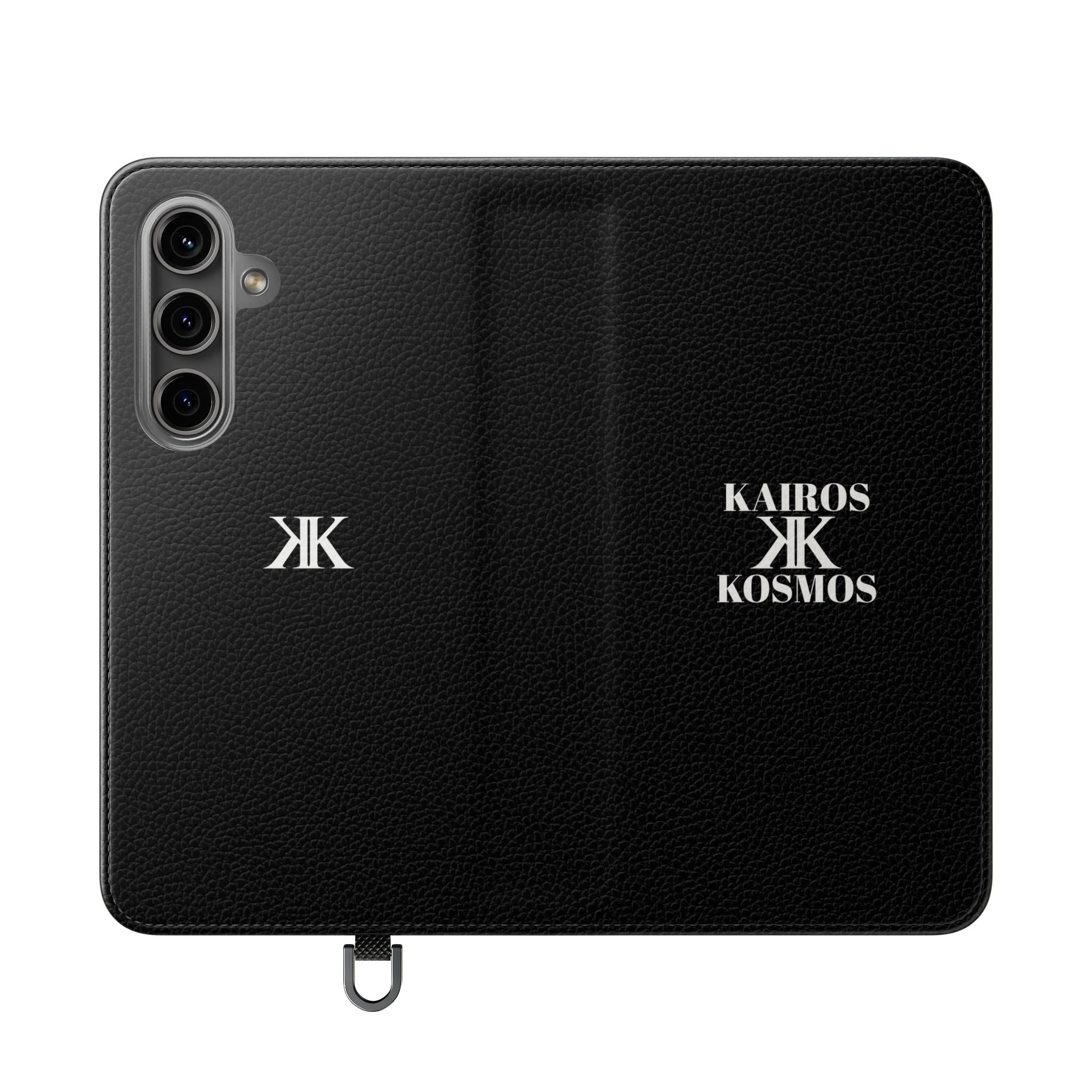 Kairos Kosmos Logo BLACK Flip Phone Case