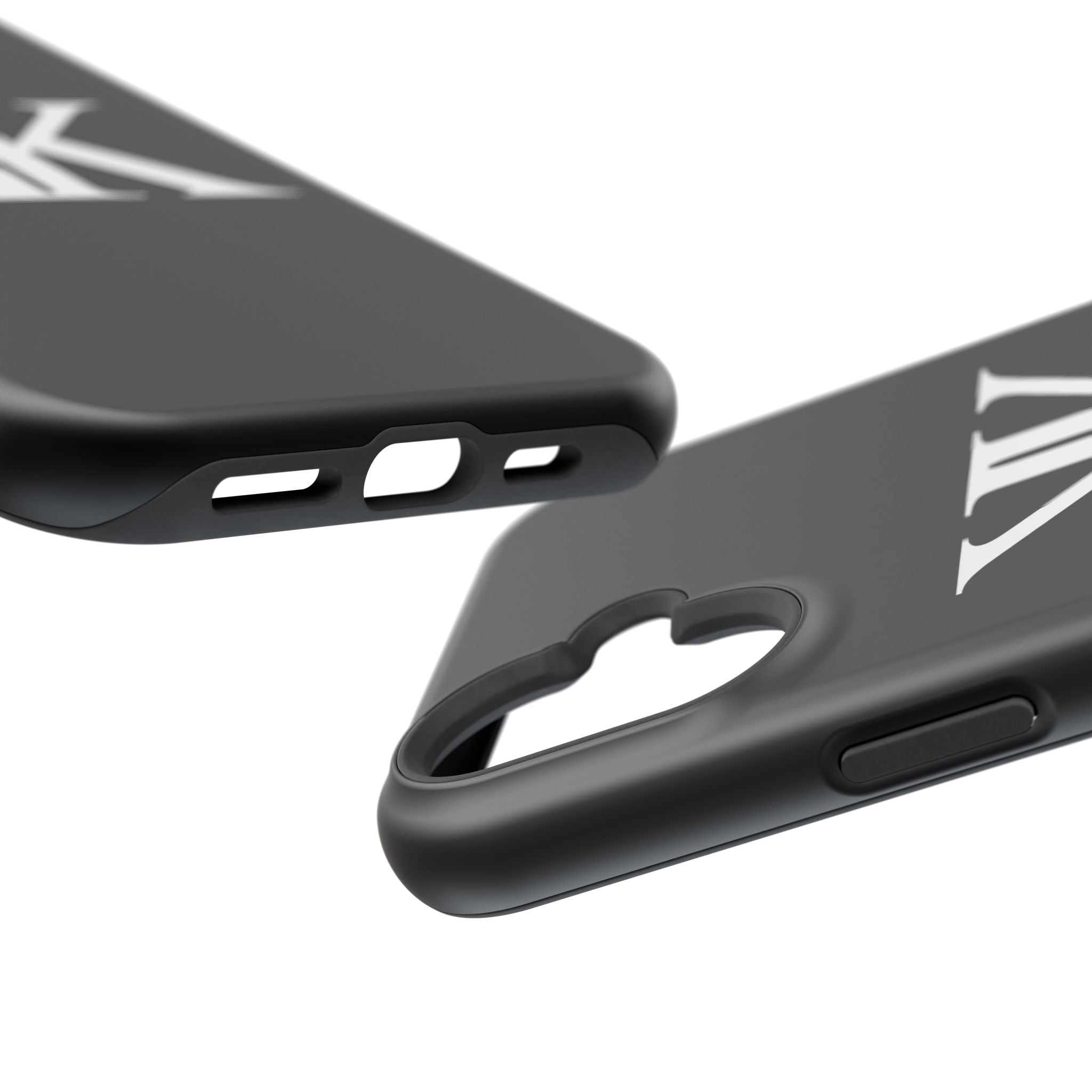 Magnetic Impact-Resistant BLACK Case with Bold KK Monogram