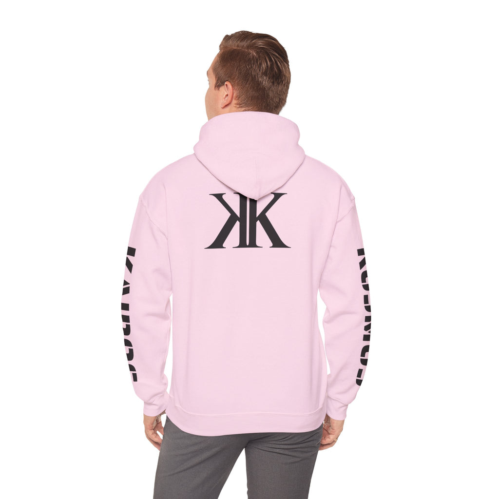 KAIROS KOSMOS Logo Hoodie — Minimalist Black Emblem Pullover