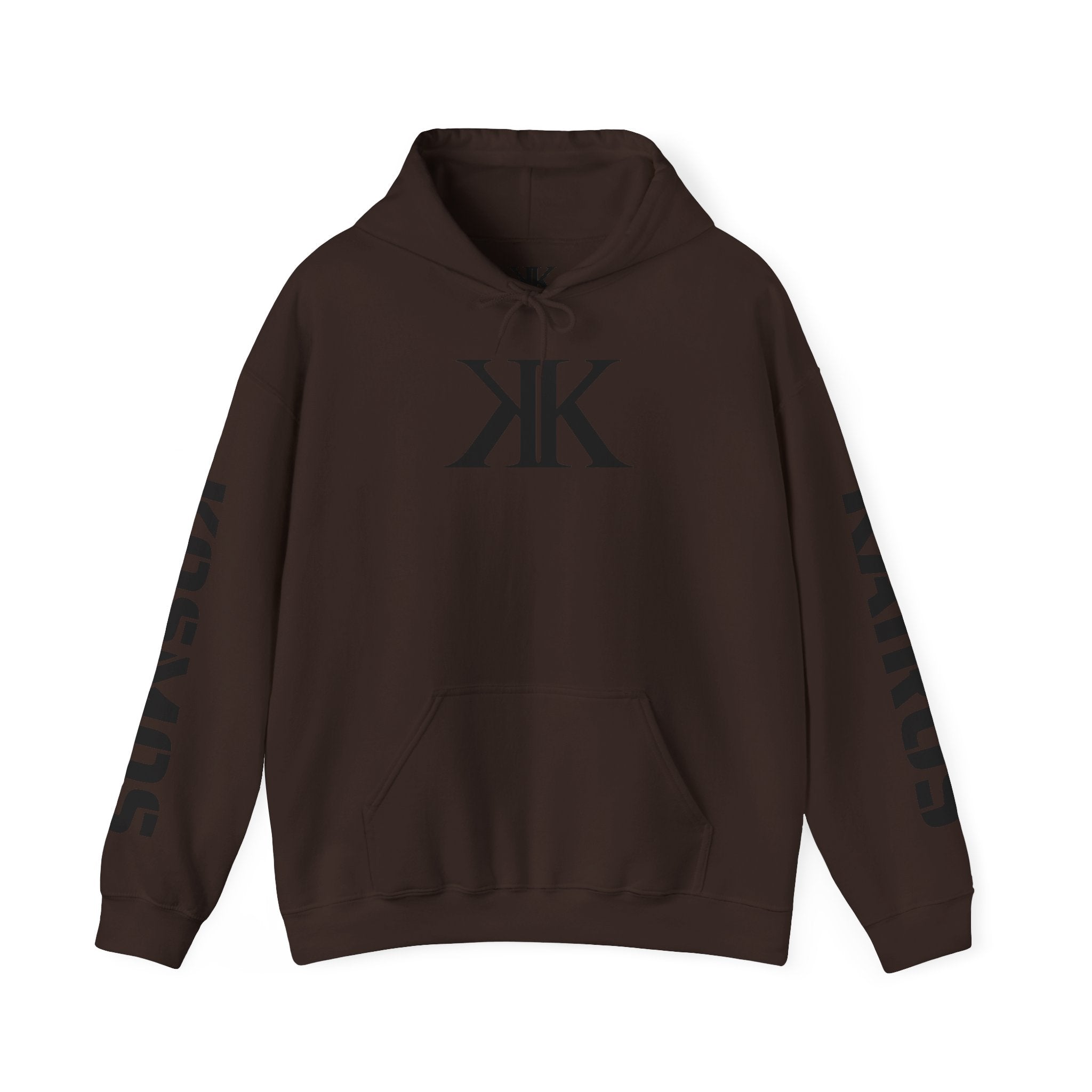 KAIROS KOSMOS Logo Hoodie — Minimalist Black Emblem Pullover