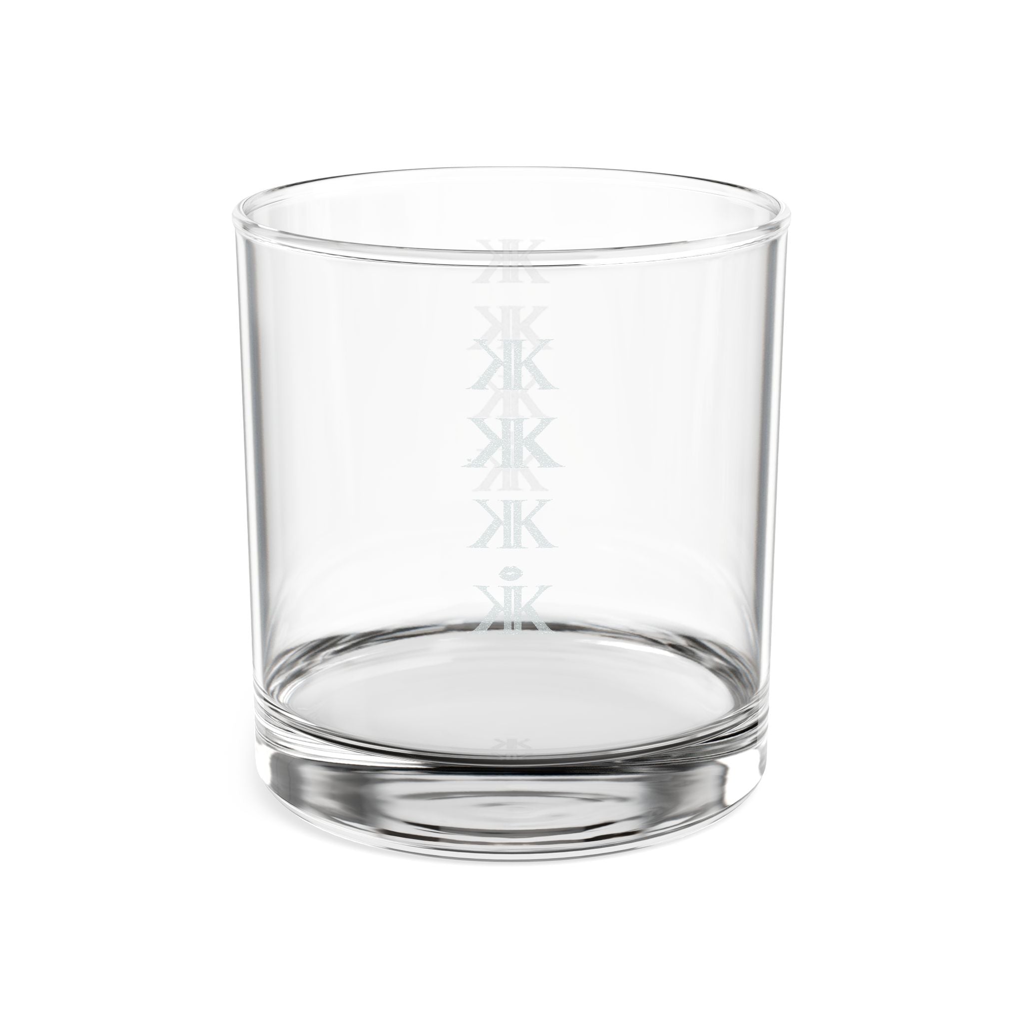 Sigil Collection Engraved 10.5oz Whiskey Glass — Minimal Monogram Vertical Design