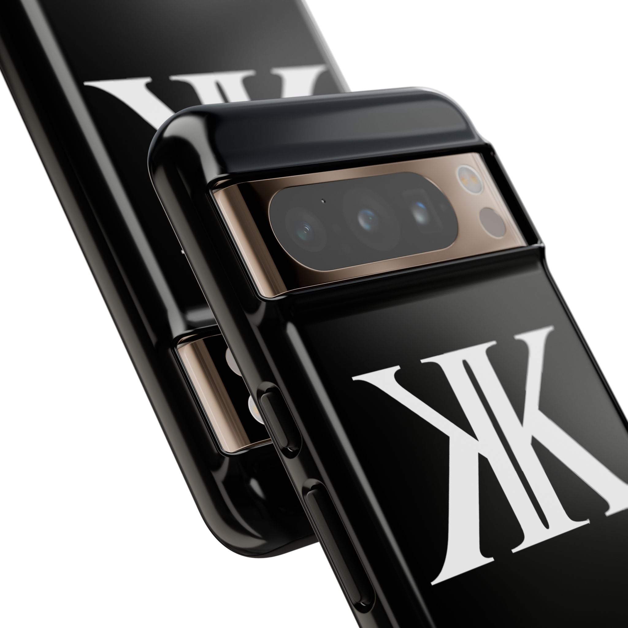 Monogram KK Phone Case BLACK — Tough Protective iPhone Cover