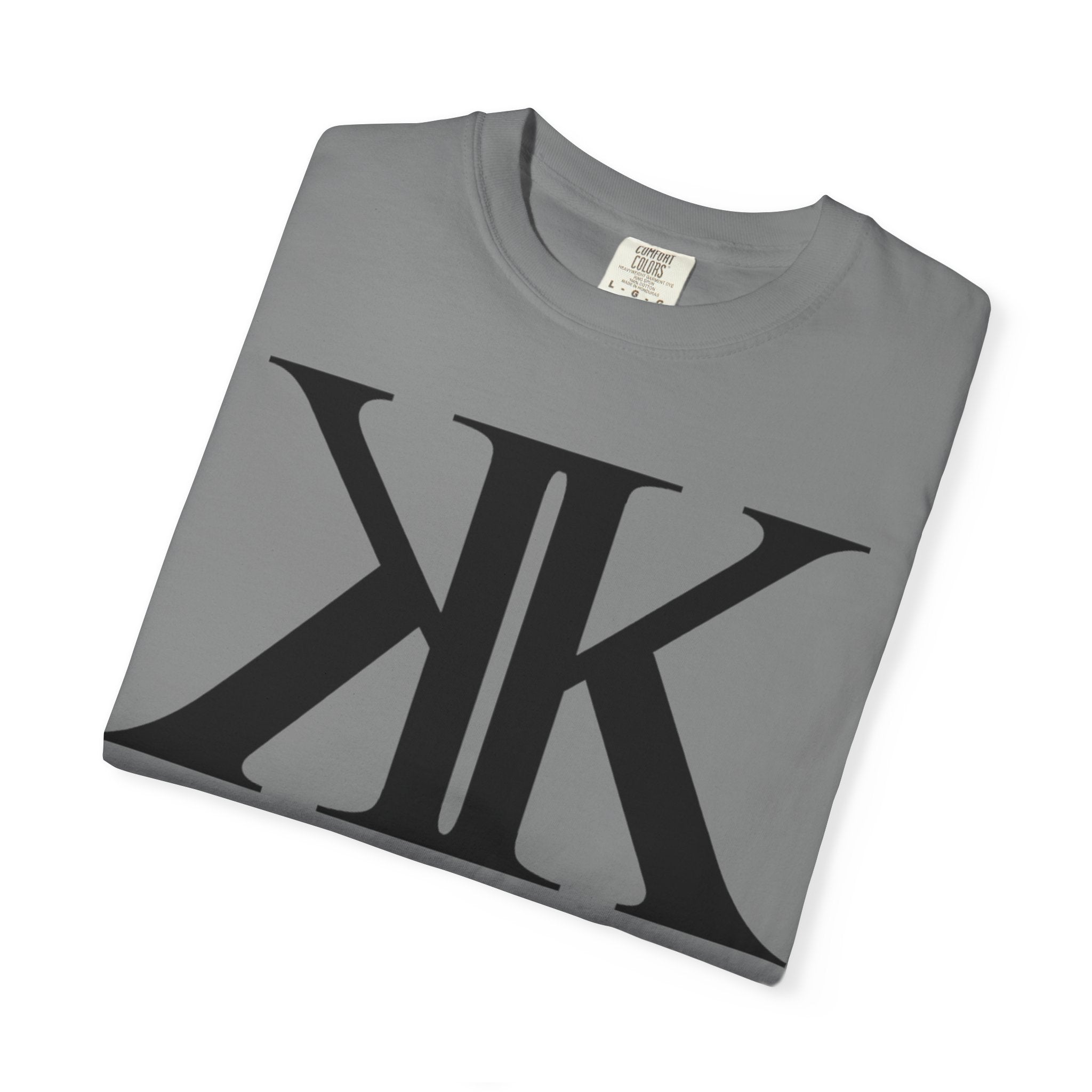 KK Monogram Tee — Bold Symmetrical Lettermark T-Shirt