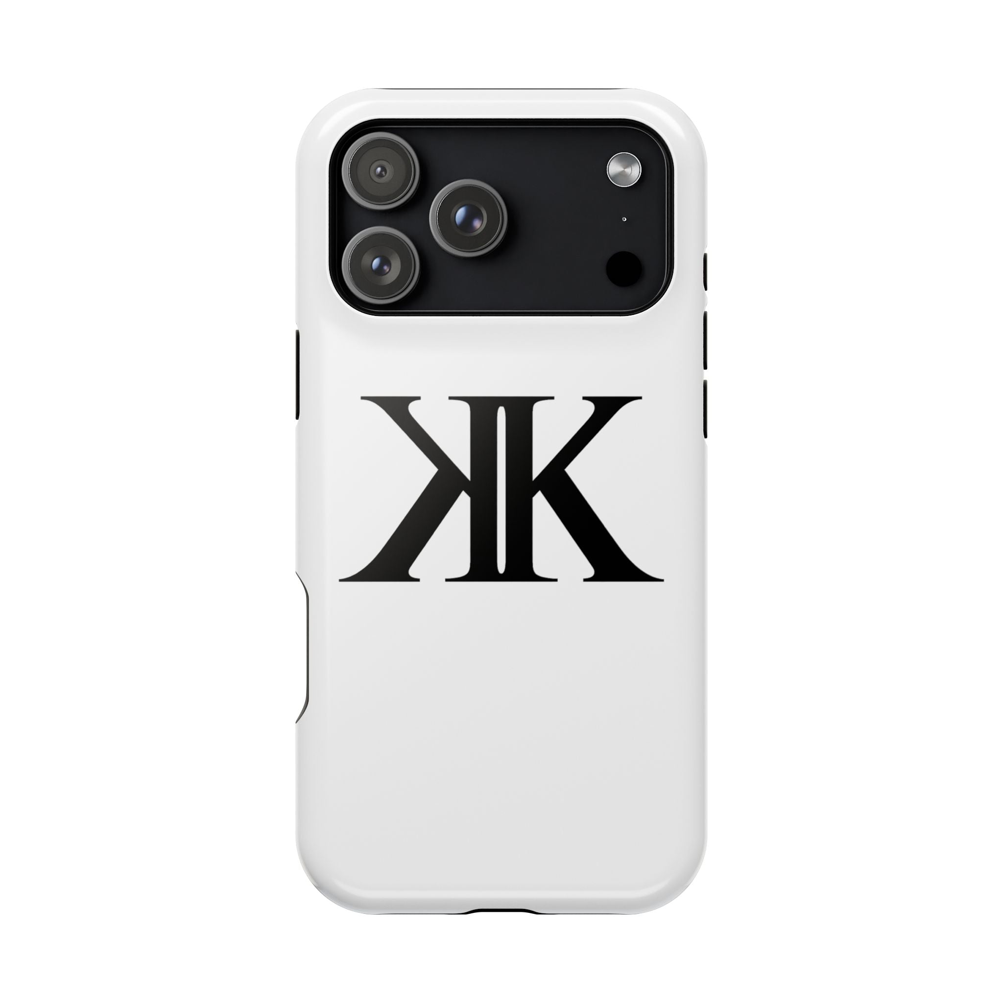 Magnetic Impact-Resistant Case with Bold KK Monogram