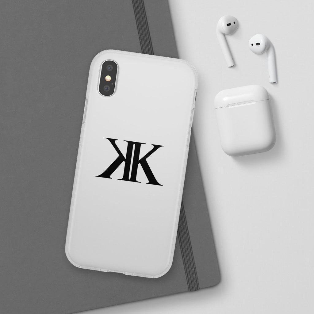 Monogram KK Phone Case — Minimalist Black Logo Flexi Case