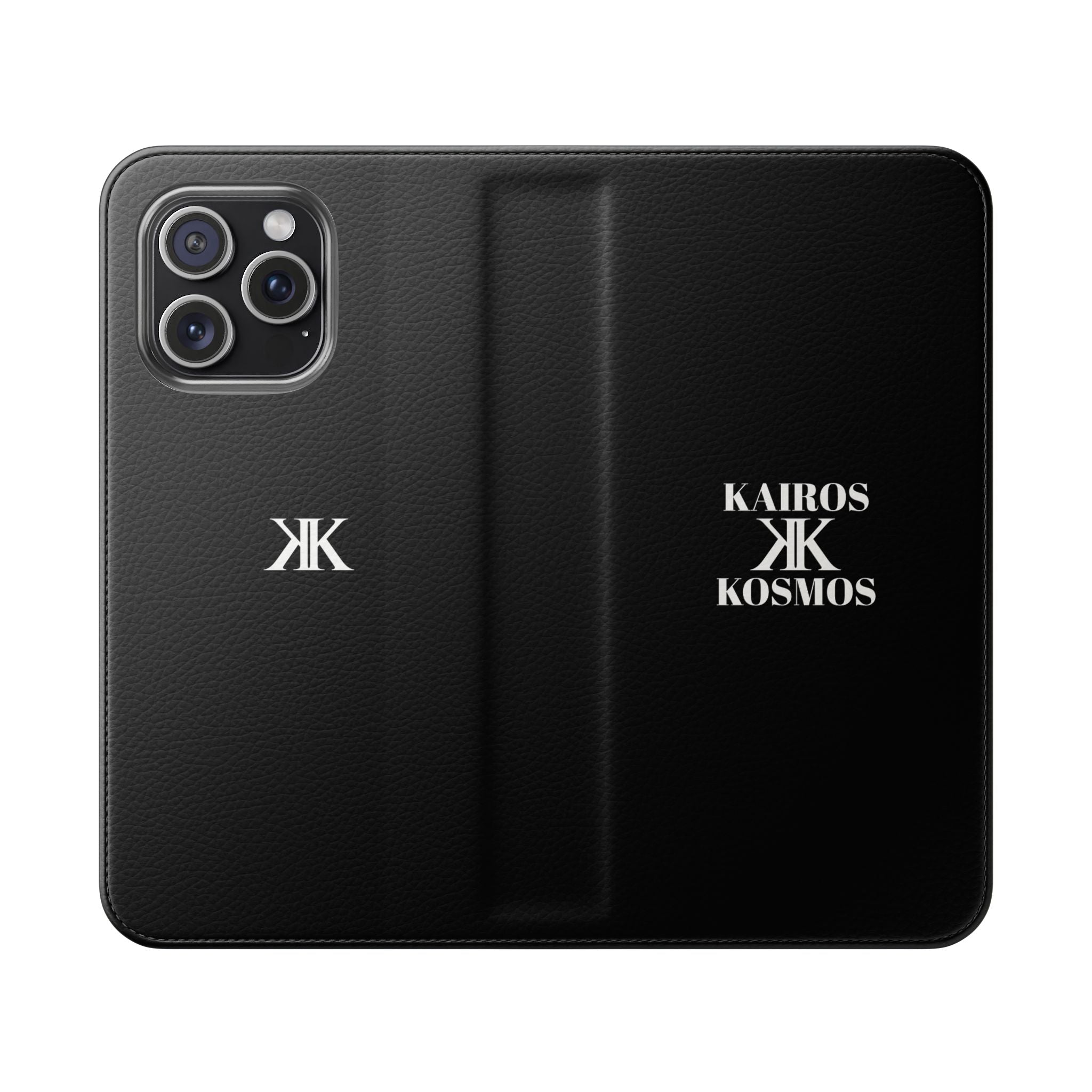 Kairos Kosmos Logo BLACK Flip Phone Case