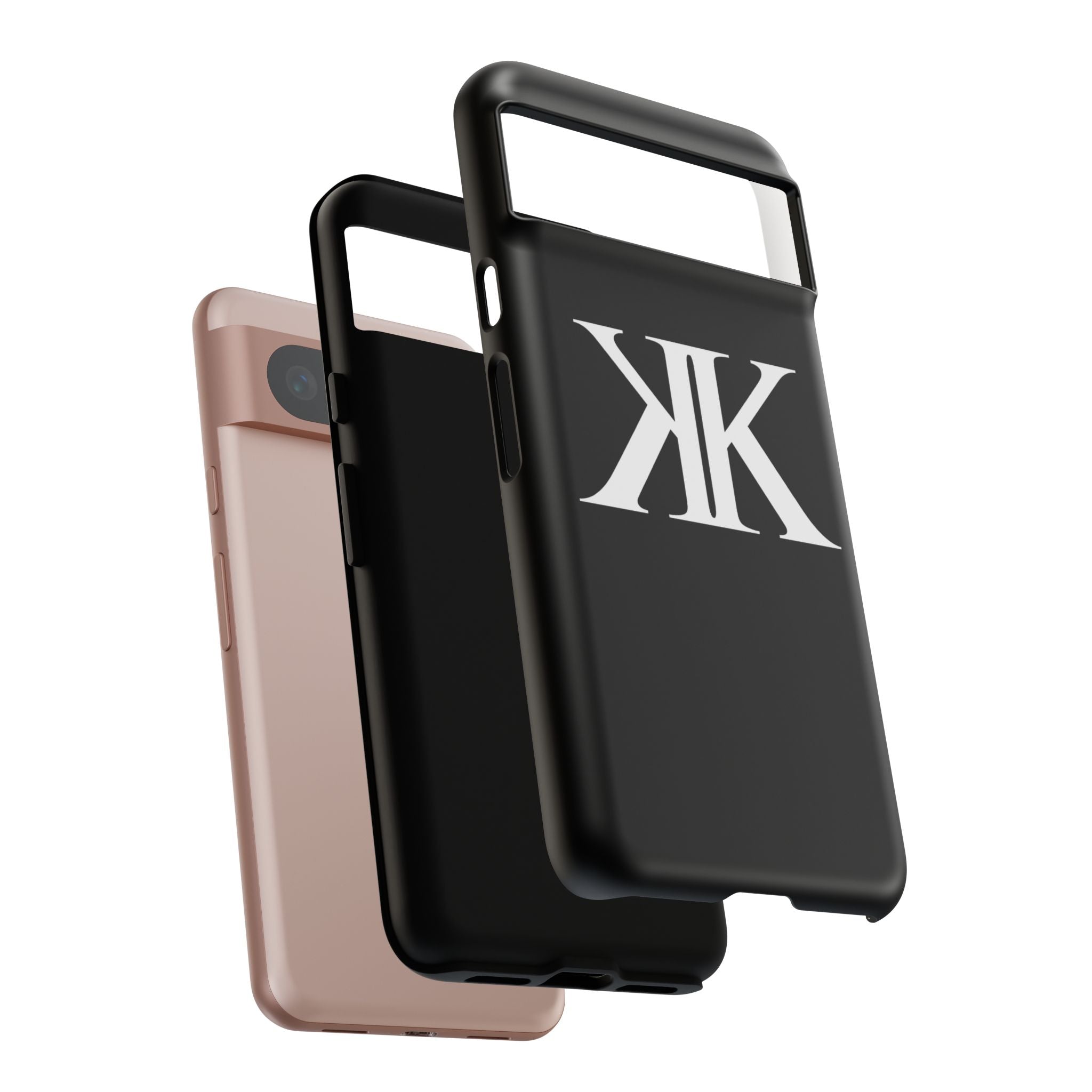 Monogram KK Phone Case BLACK — Tough Protective iPhone Cover
