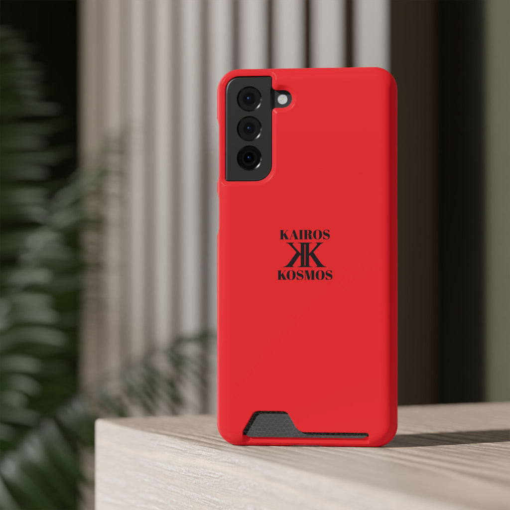 Kairos Kosmos RED Cardholder Phone Case — Slim Protective Wallet Case