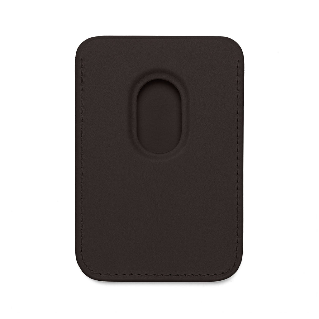 Vegan MagSafe Wallet BLACK — Kairos Kosmos Logo Card Holder