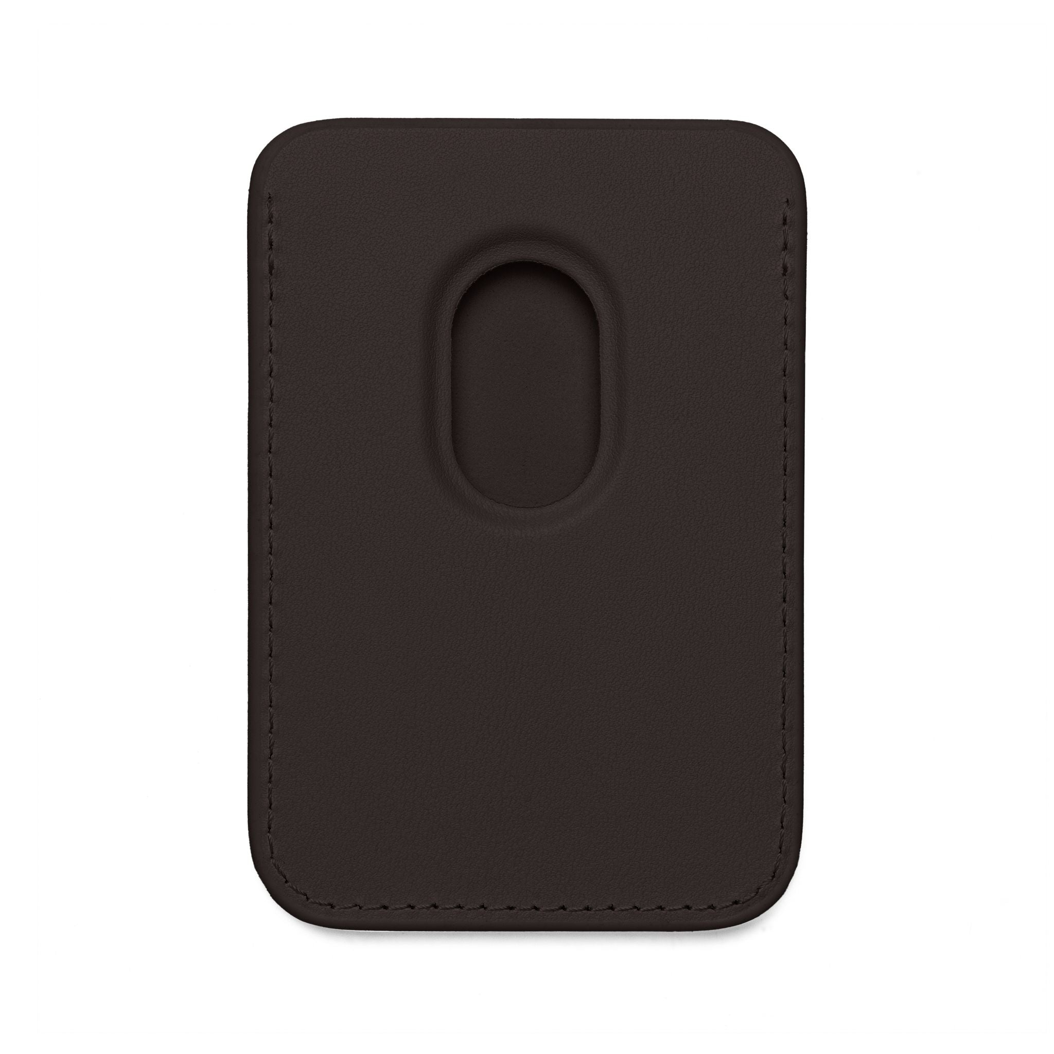 Vegan MagSafe Wallet BLACK — Kairos Kosmos Logo Card Holder